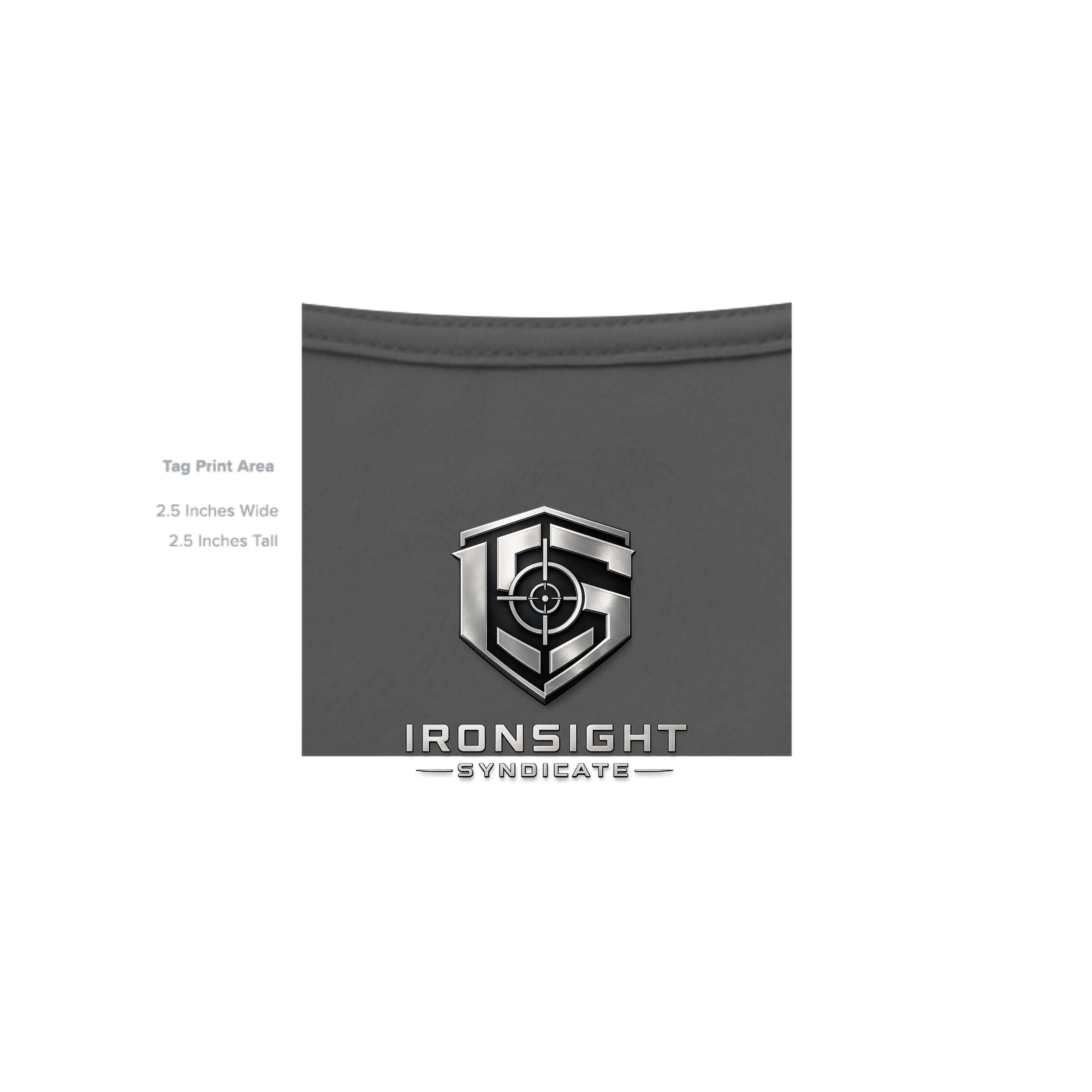 Stay Frosty Christmas Themed T-Shirt - ASPHALT - Detail 4 | Ironsight Syndicate