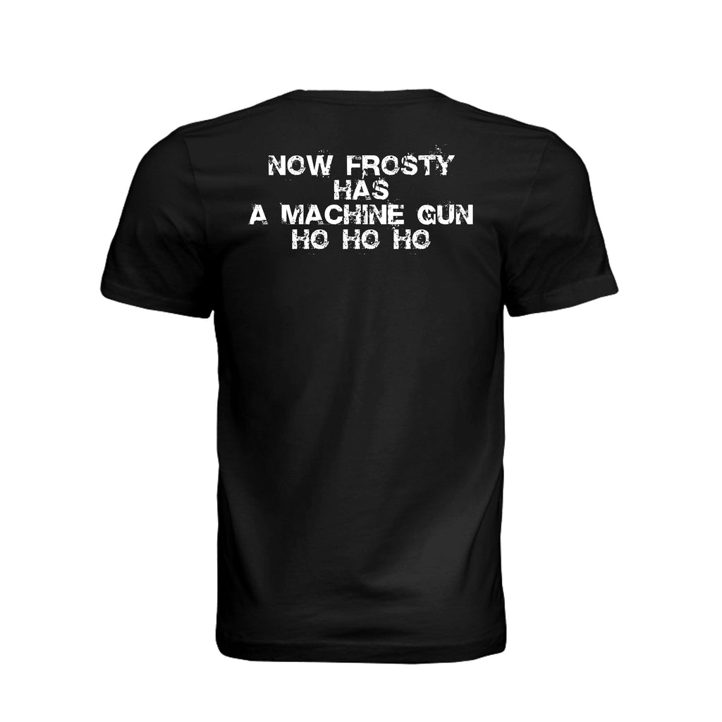 Stay Frosty Christmas Themed T-Shirt - BLACK - Detail 1 | Ironsight Syndicate