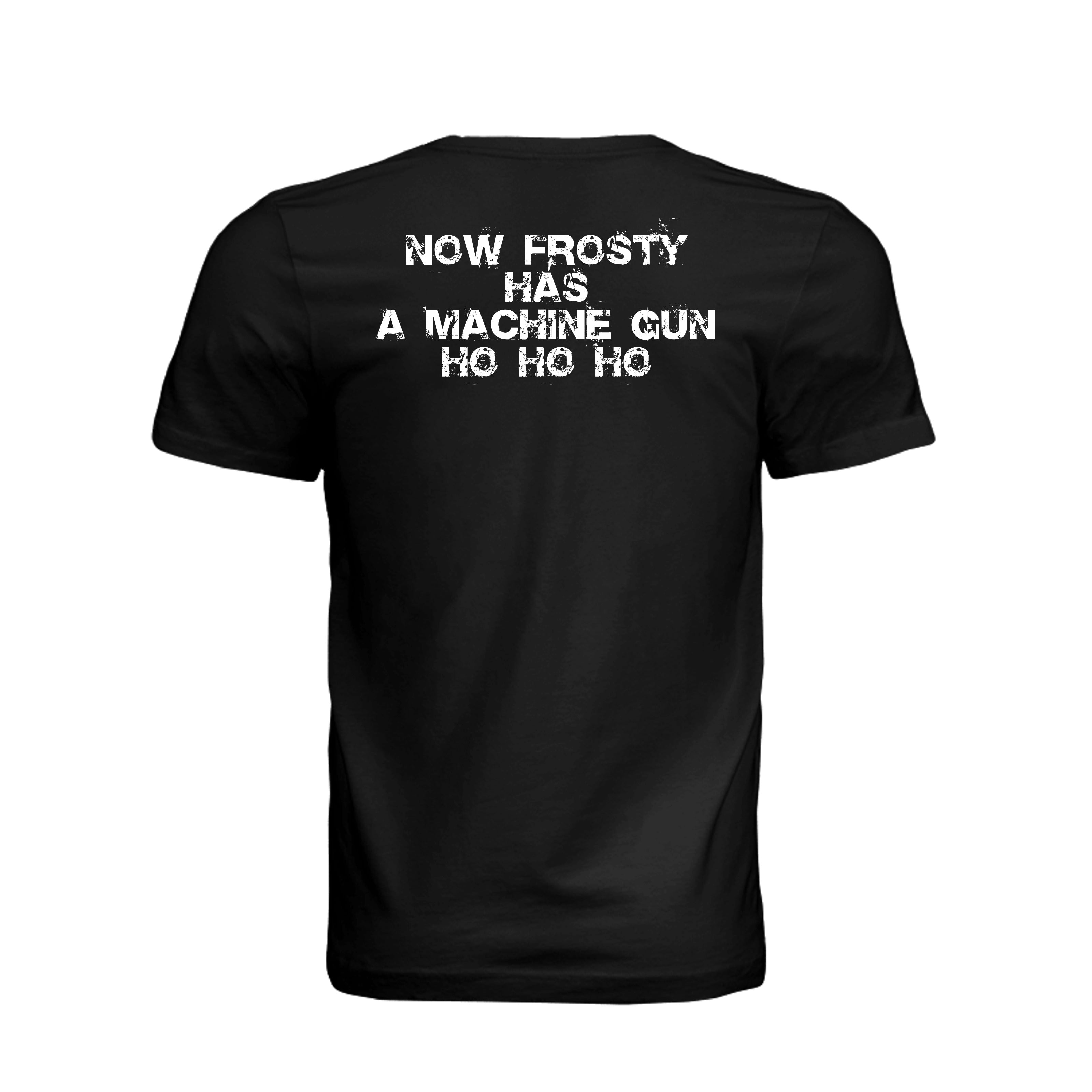 Stay Frosty Christmas Themed T-Shirt - BLACK - Detail 1 | Ironsight Syndicate