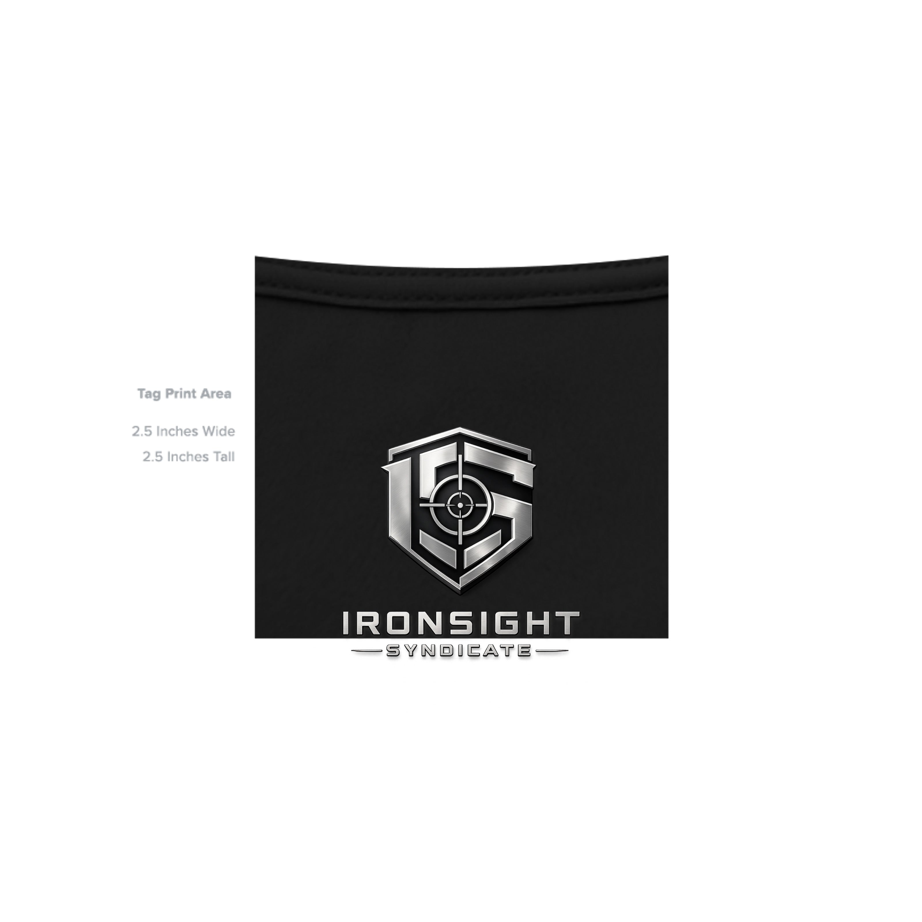 Stay Frosty Christmas Themed T-Shirt - BLACK - Detail 4 | Ironsight Syndicate