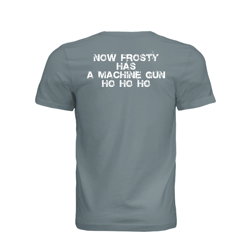 Stay Frosty Christmas Themed T-Shirt - Blue Storm - Detail 1 | Ironsight Syndicate