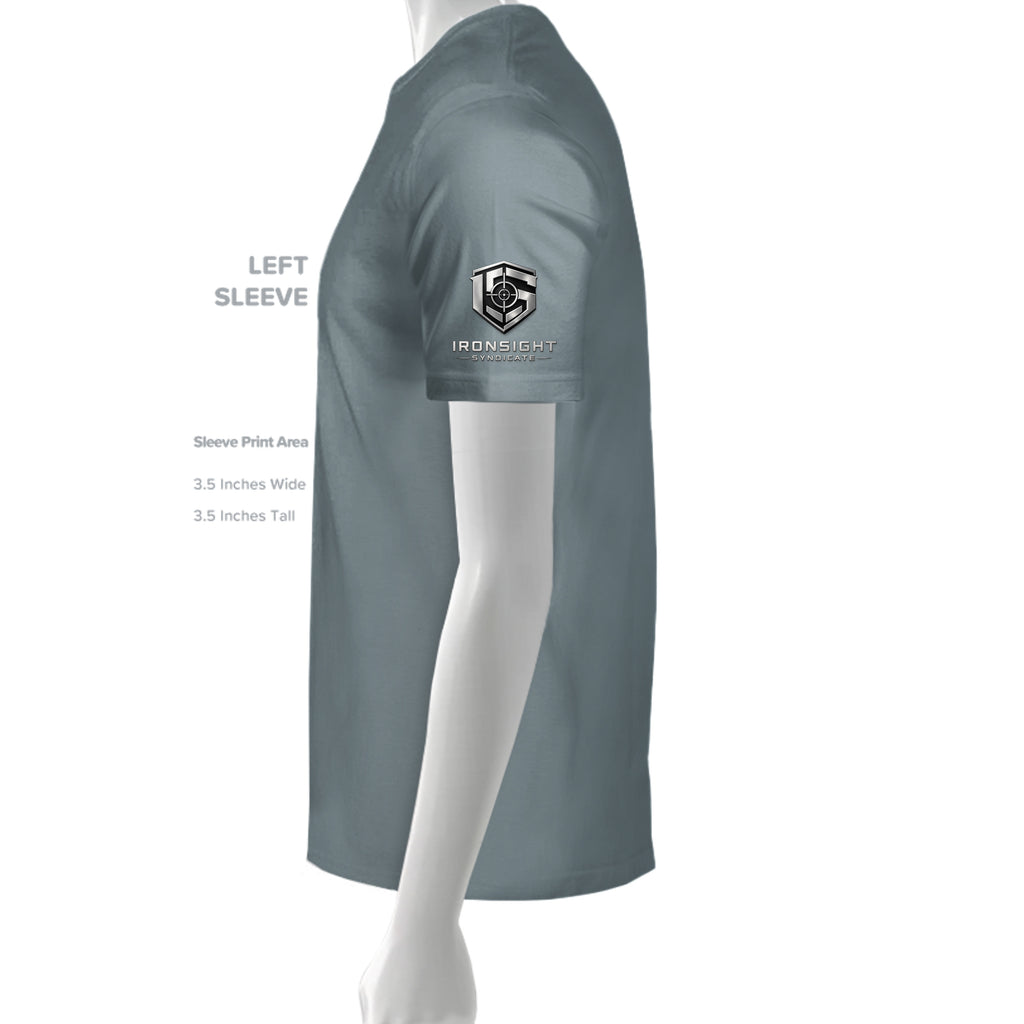 Stay Frosty Christmas Themed T-Shirt - Blue Storm - Detail 3 | Ironsight Syndicate