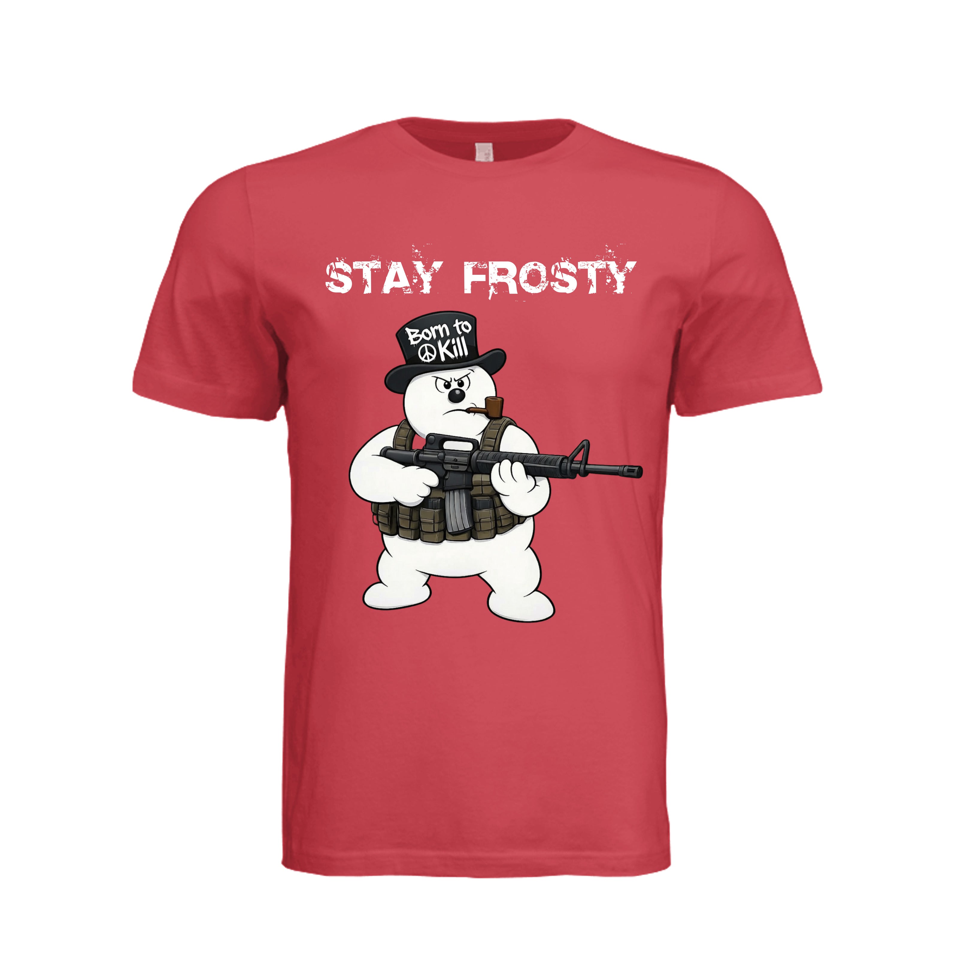 Stay Frosty T-Shirt - CANVAS RED (Front) | Ironsight Syndicate