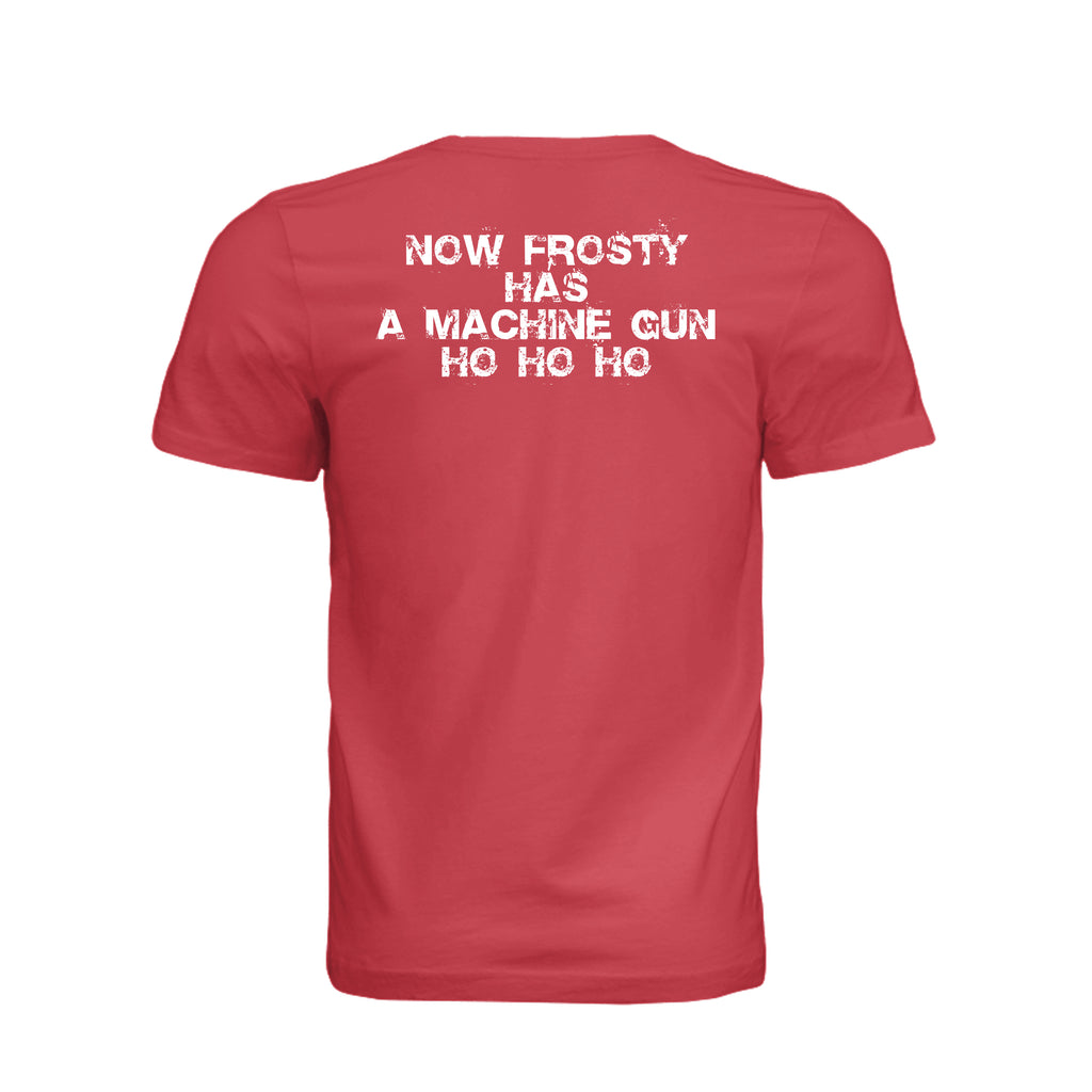 Stay Frosty Christmas Themed T-Shirt - CANVAS RED - Detail 1 | Ironsight Syndicate