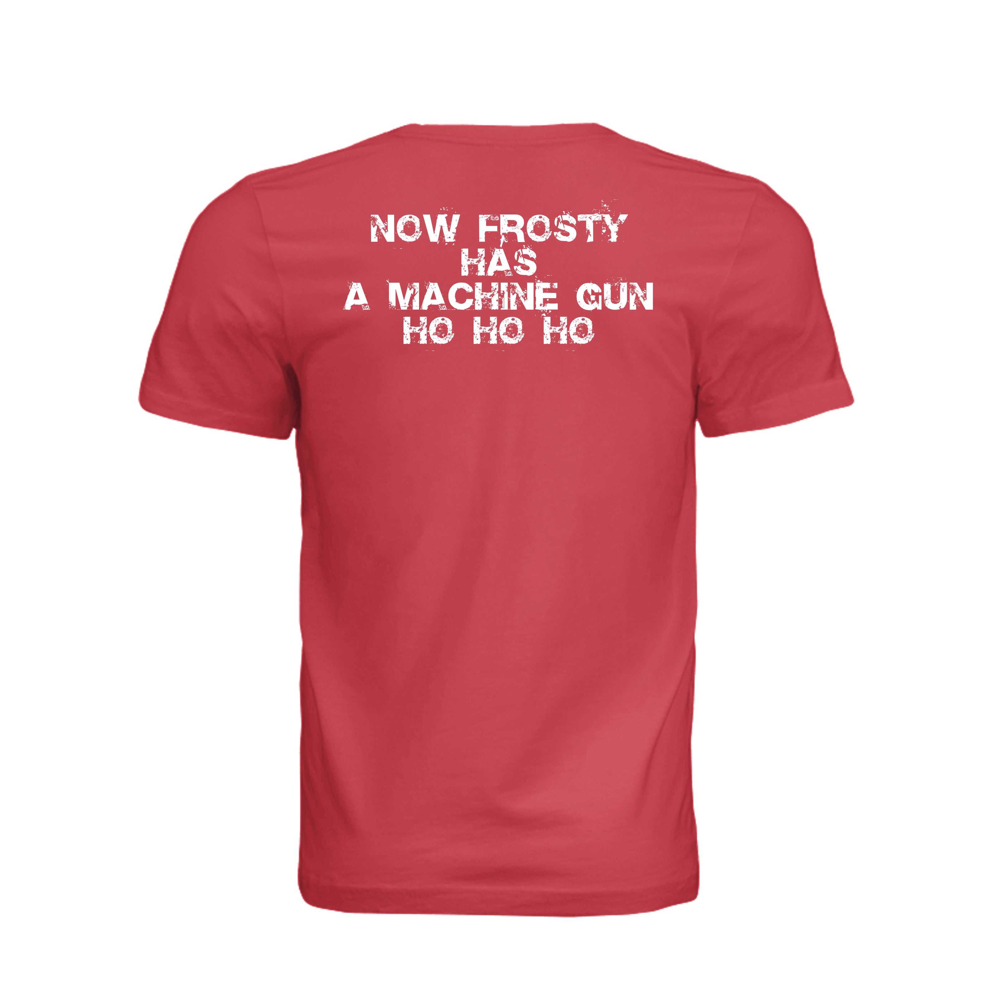 Stay Frosty Christmas Themed T-Shirt - CANVAS RED - Detail 1 | Ironsight Syndicate