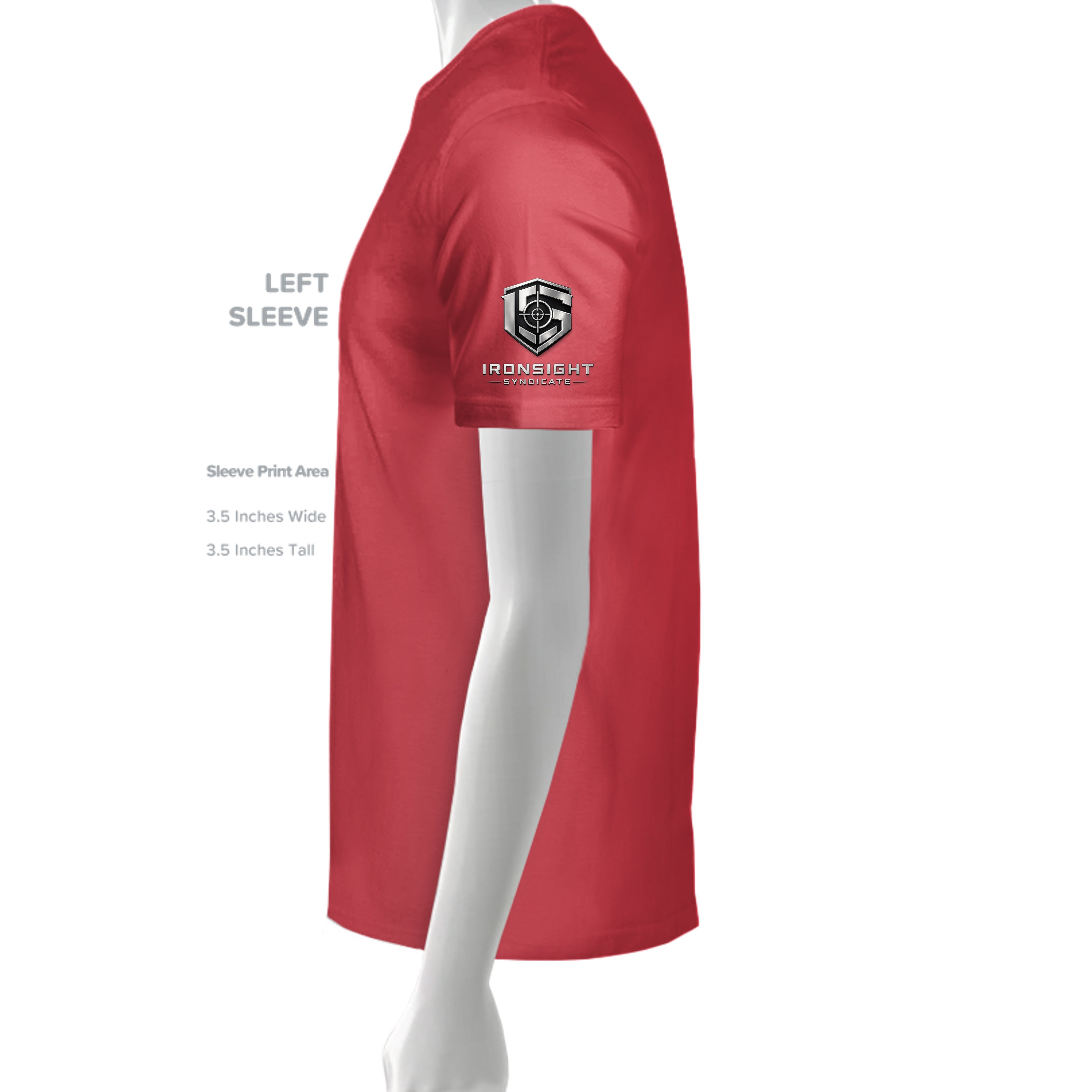 Stay Frosty Christmas Themed T-Shirt - CANVAS RED - Detail 3 | Ironsight Syndicate