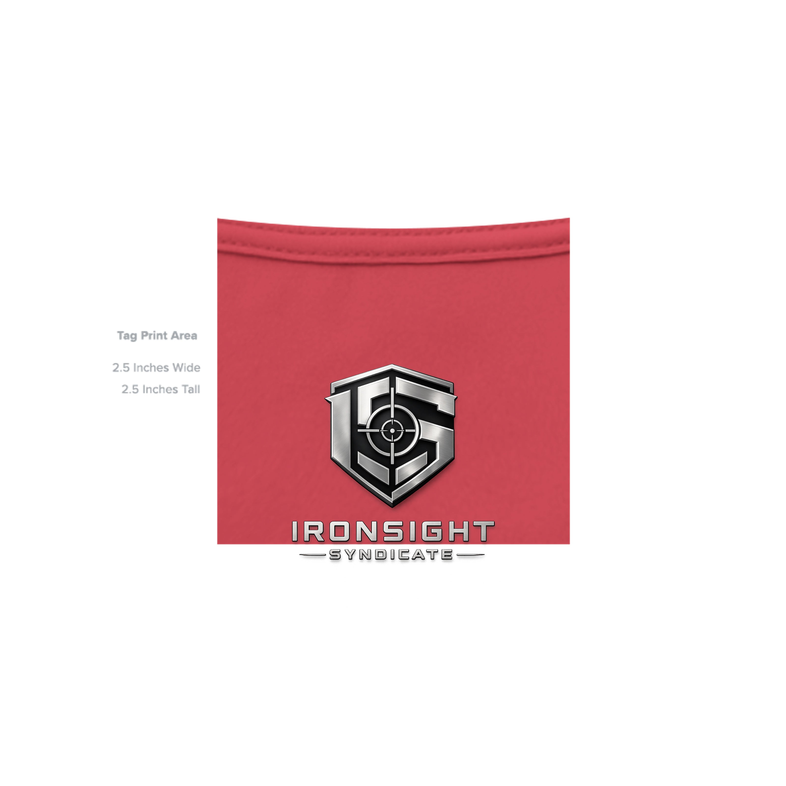 Stay Frosty Christmas Themed T-Shirt - CANVAS RED - Detail 4 | Ironsight Syndicate