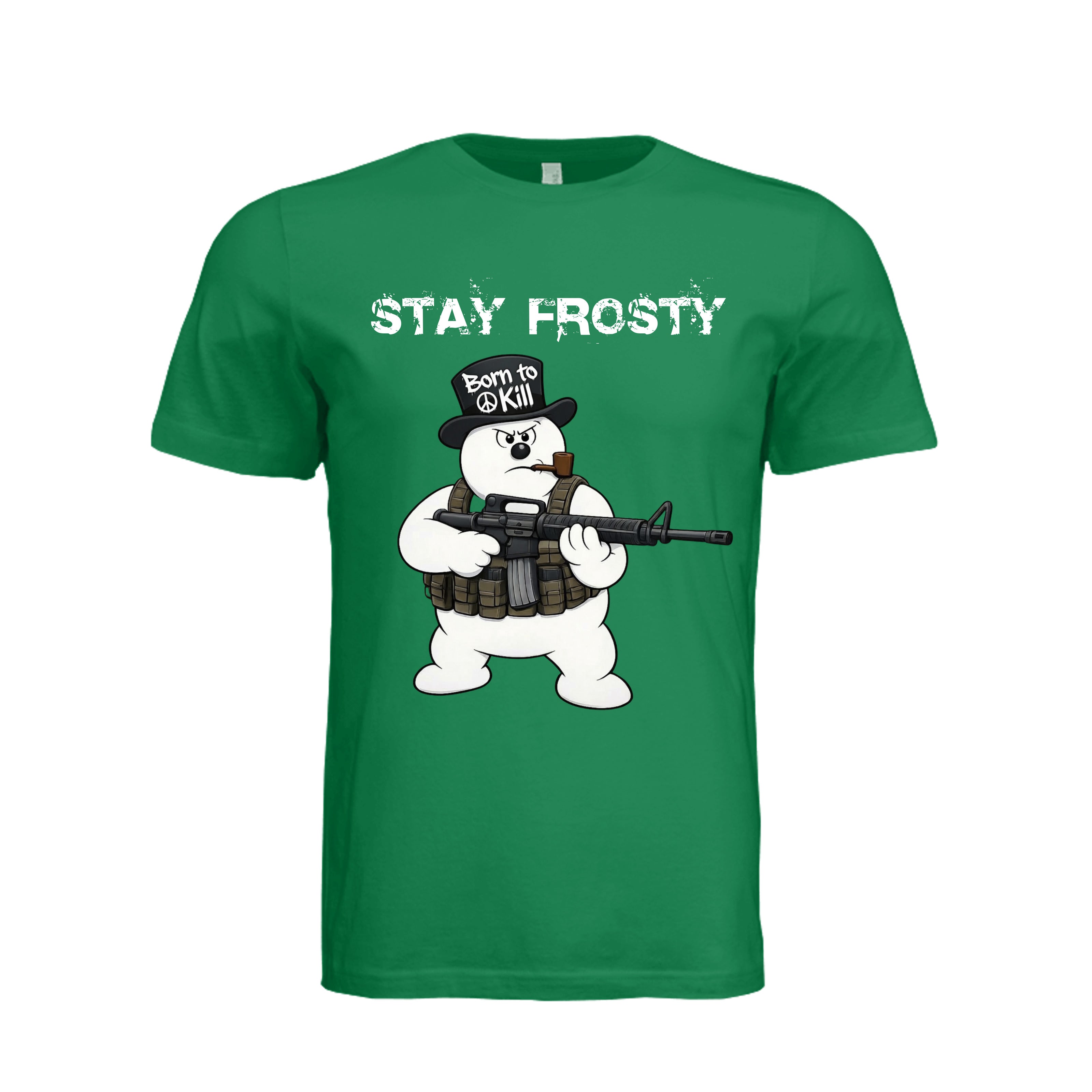 Stay Frosty T-Shirt - KELLY (Front) | Ironsight Syndicate