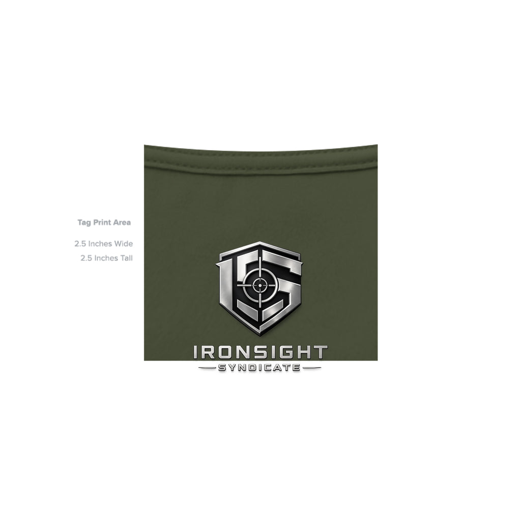 Stay Frosty Christmas Themed T-Shirt - Military Green - Detail 4 | Ironsight Syndicate