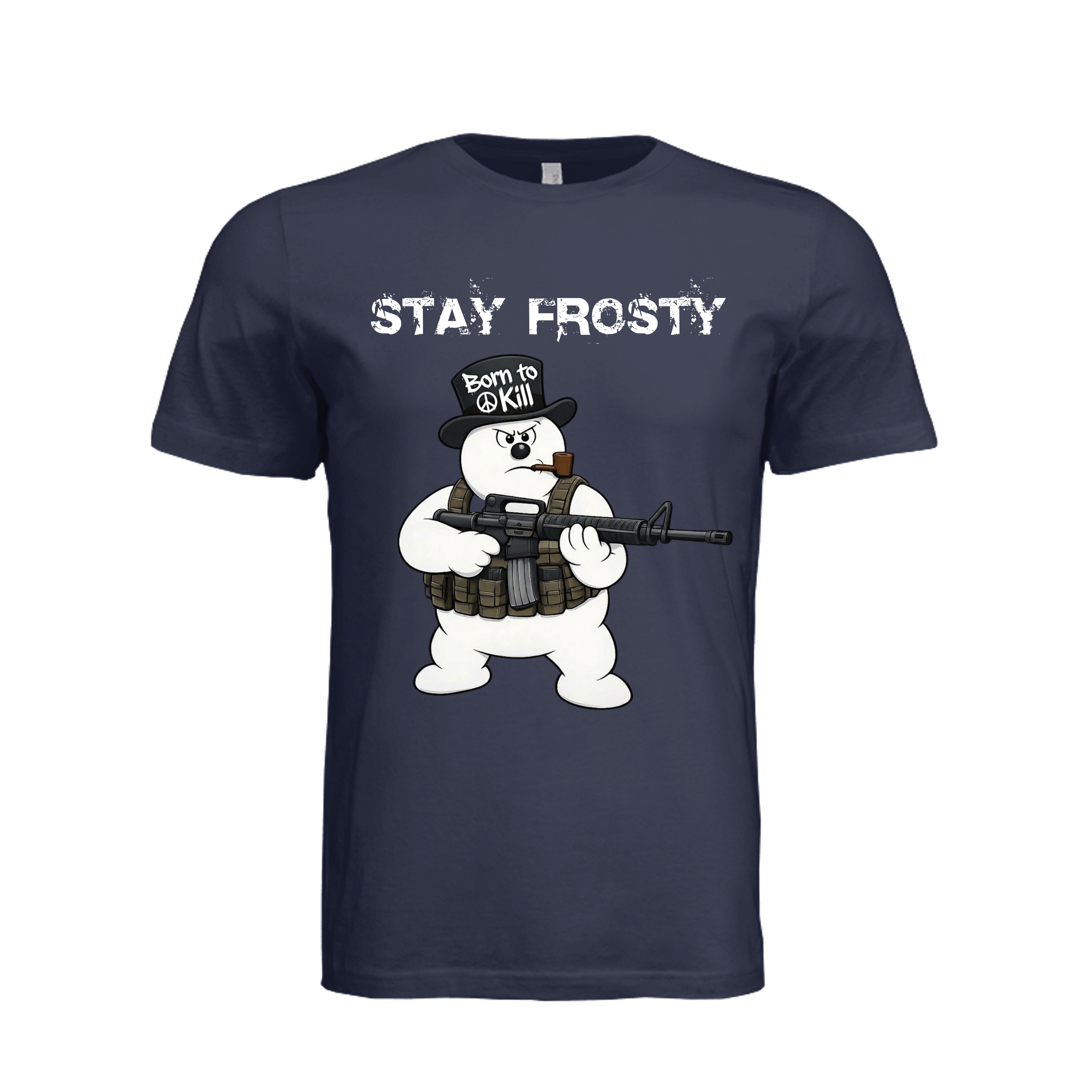 Stay Frosty T-Shirt - NAVY (Front) | Ironsight Syndicate