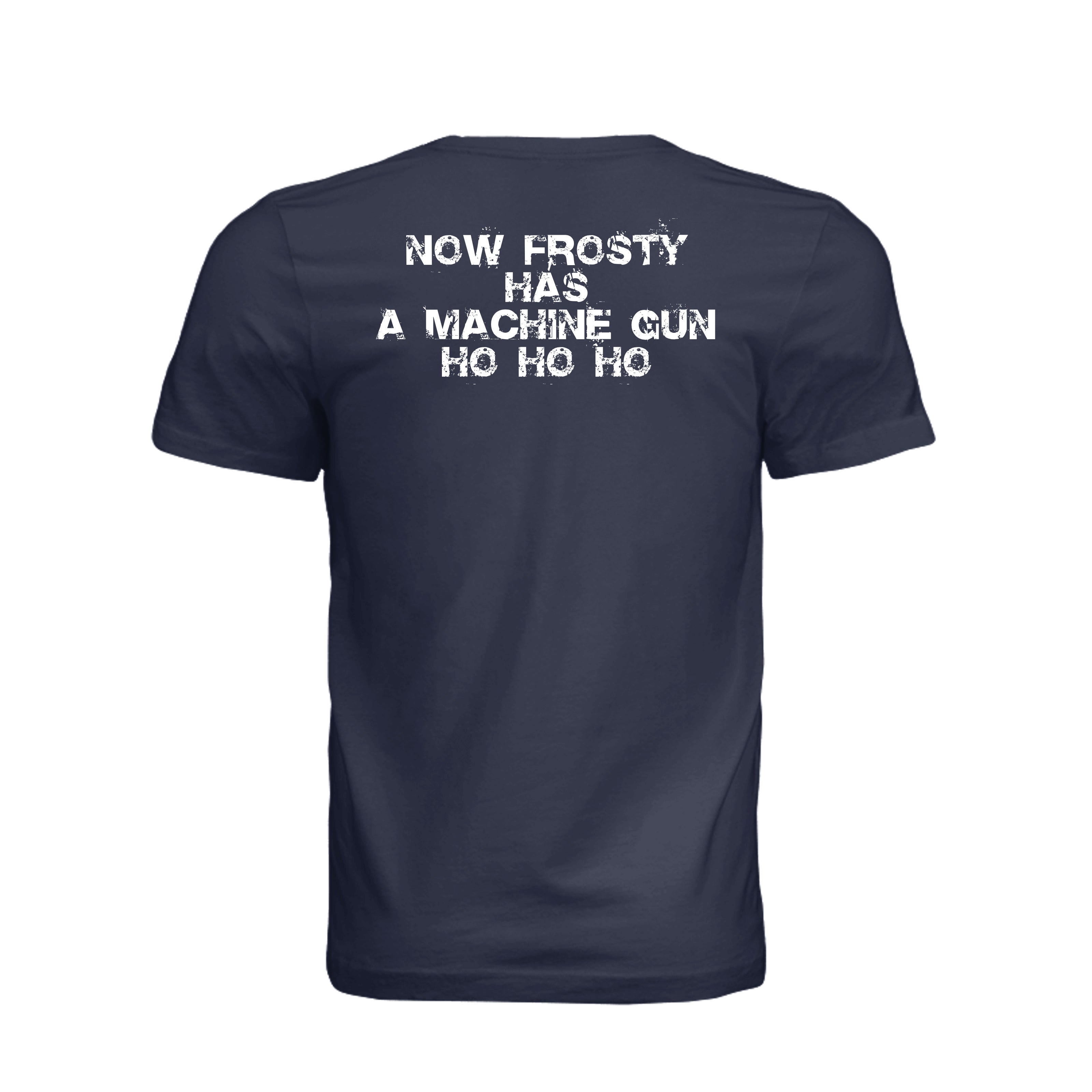 Stay Frosty Christmas Themed T-Shirt - NAVY - Detail 1 | Ironsight Syndicate