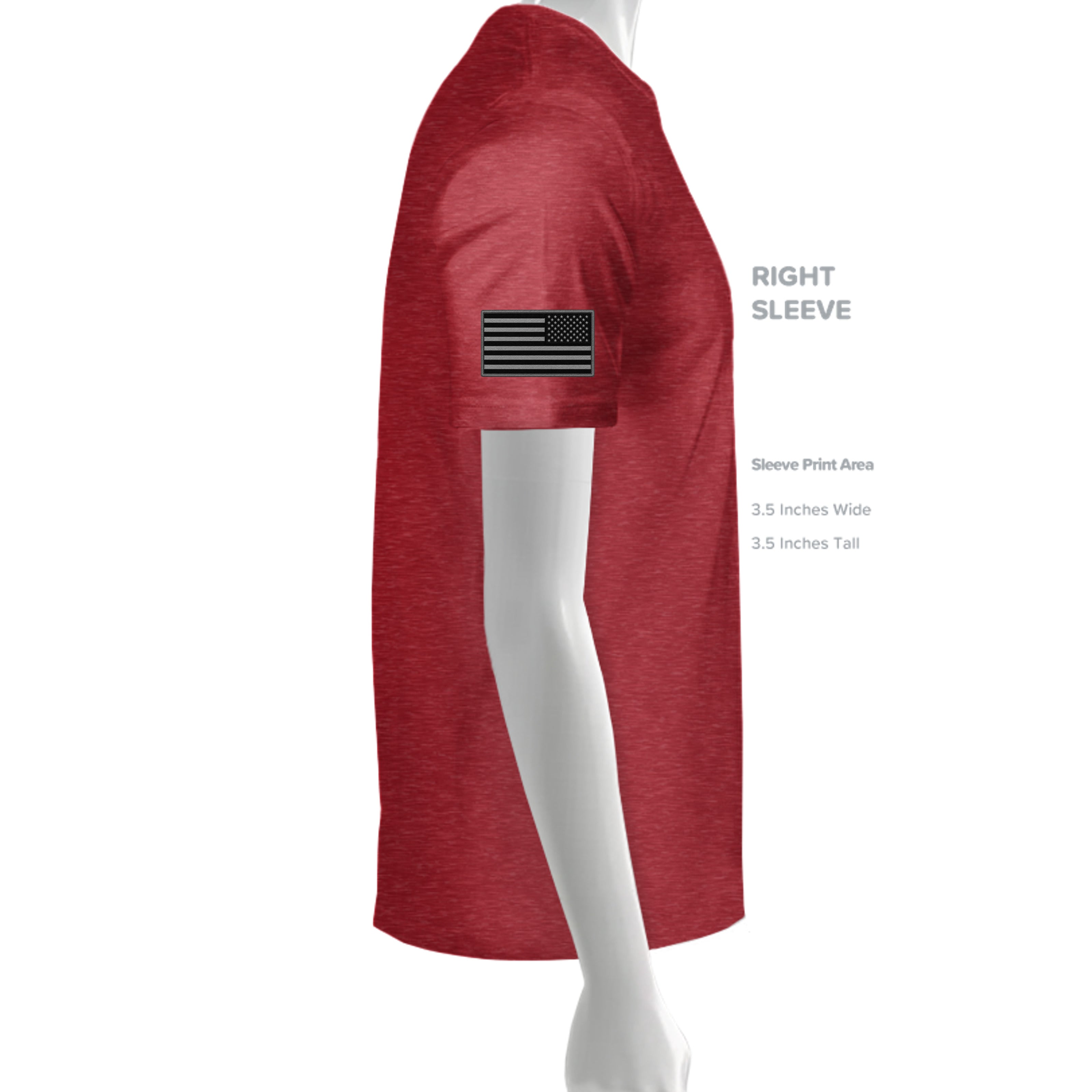 Stay Frosty Christmas Themed T-Shirt - Vintage Red - Detail 2 | Ironsight Syndicate
