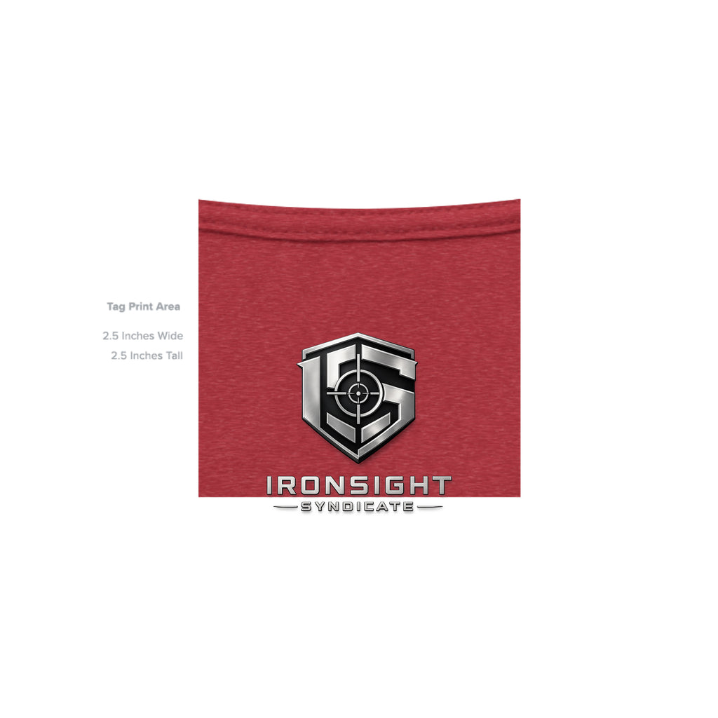 Stay Frosty Christmas Themed T-Shirt - Vintage Red - Detail 4 | Ironsight Syndicate