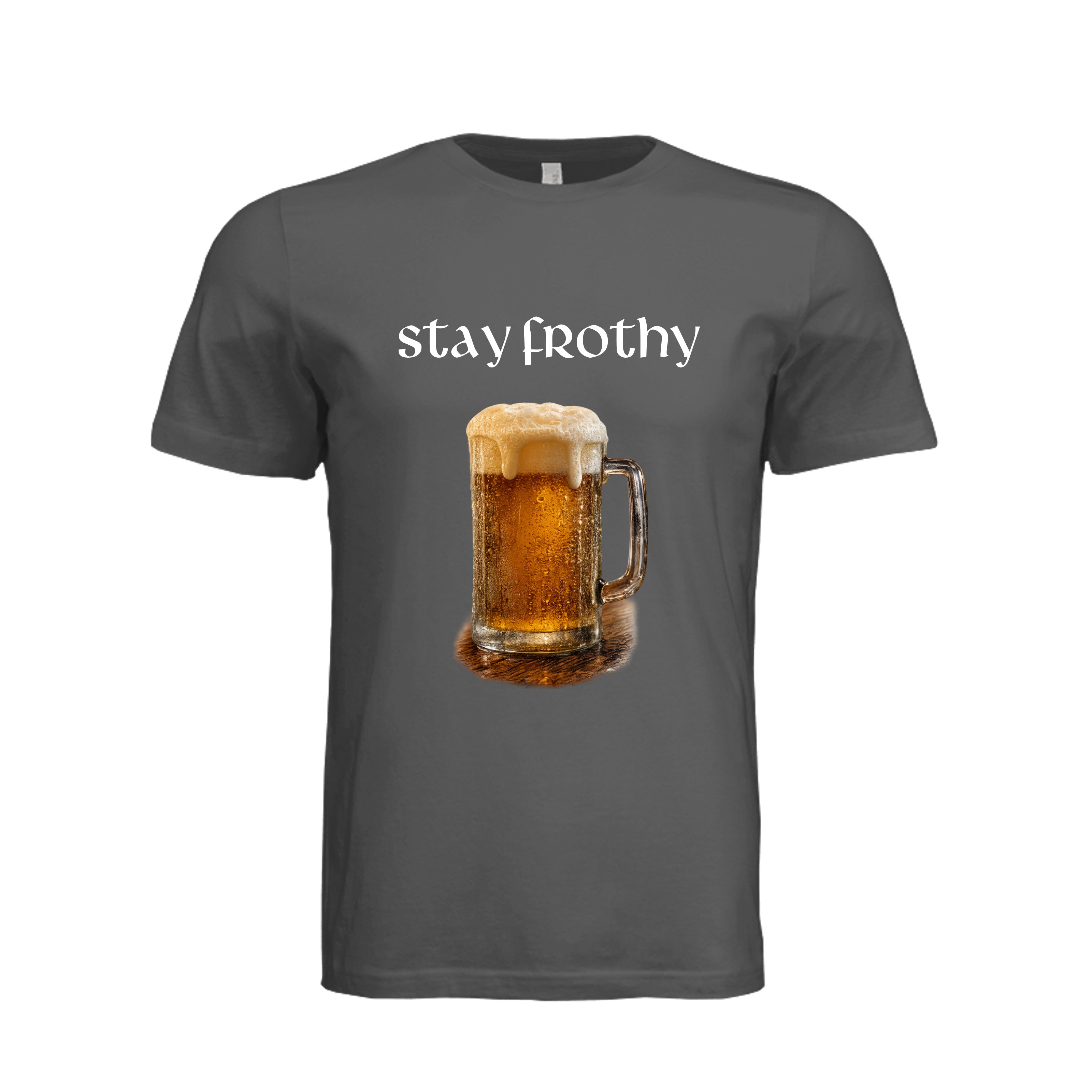 Stay Frothy Beer T-Shirt - ASPHALT | Ironsight Syndicate