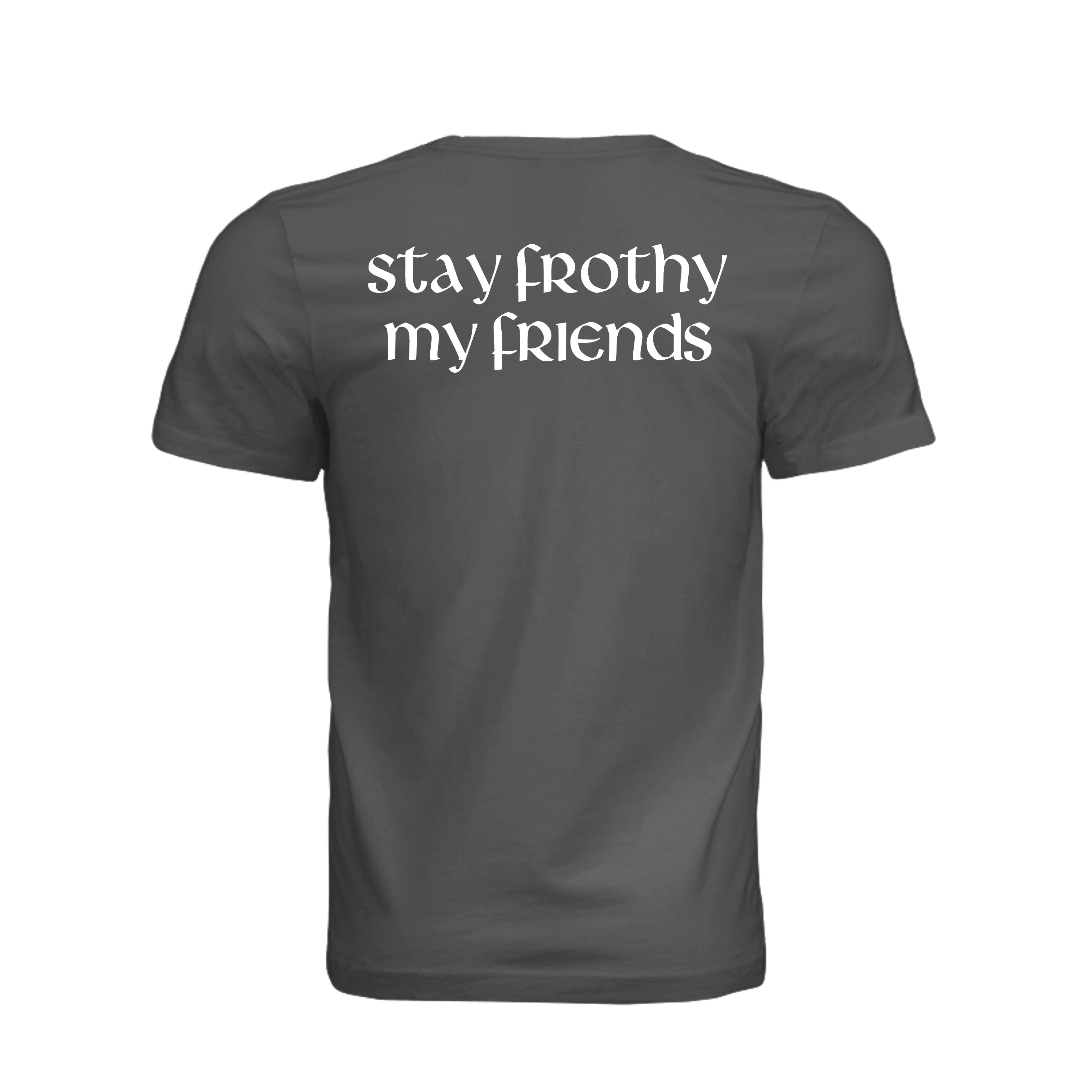 Stay Frothy Beer T-Shirt - ASPHALT - Detail 1 | Ironsight Syndicate
