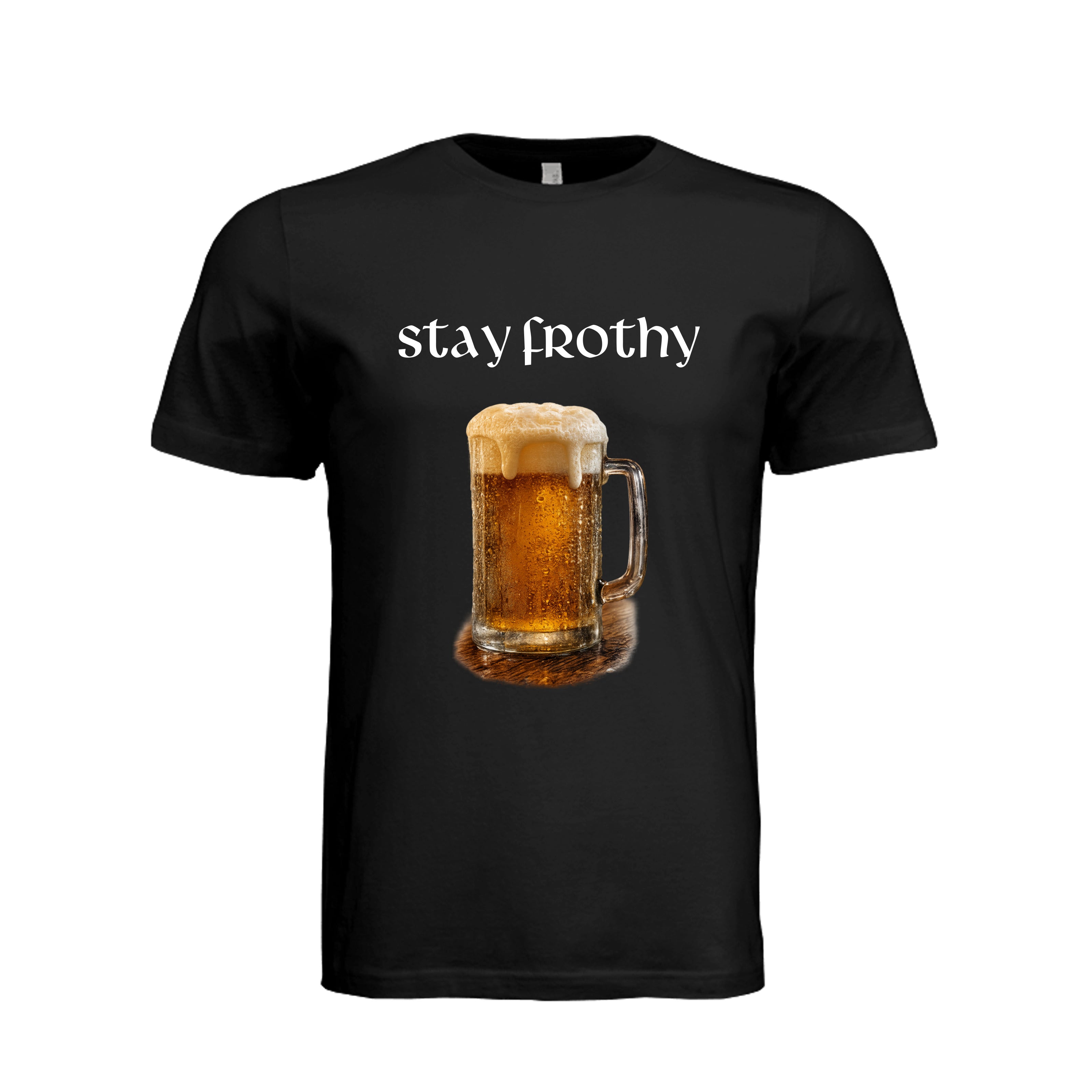 Stay Frothy Beer T-Shirt - BLACK | Ironsight Syndicate