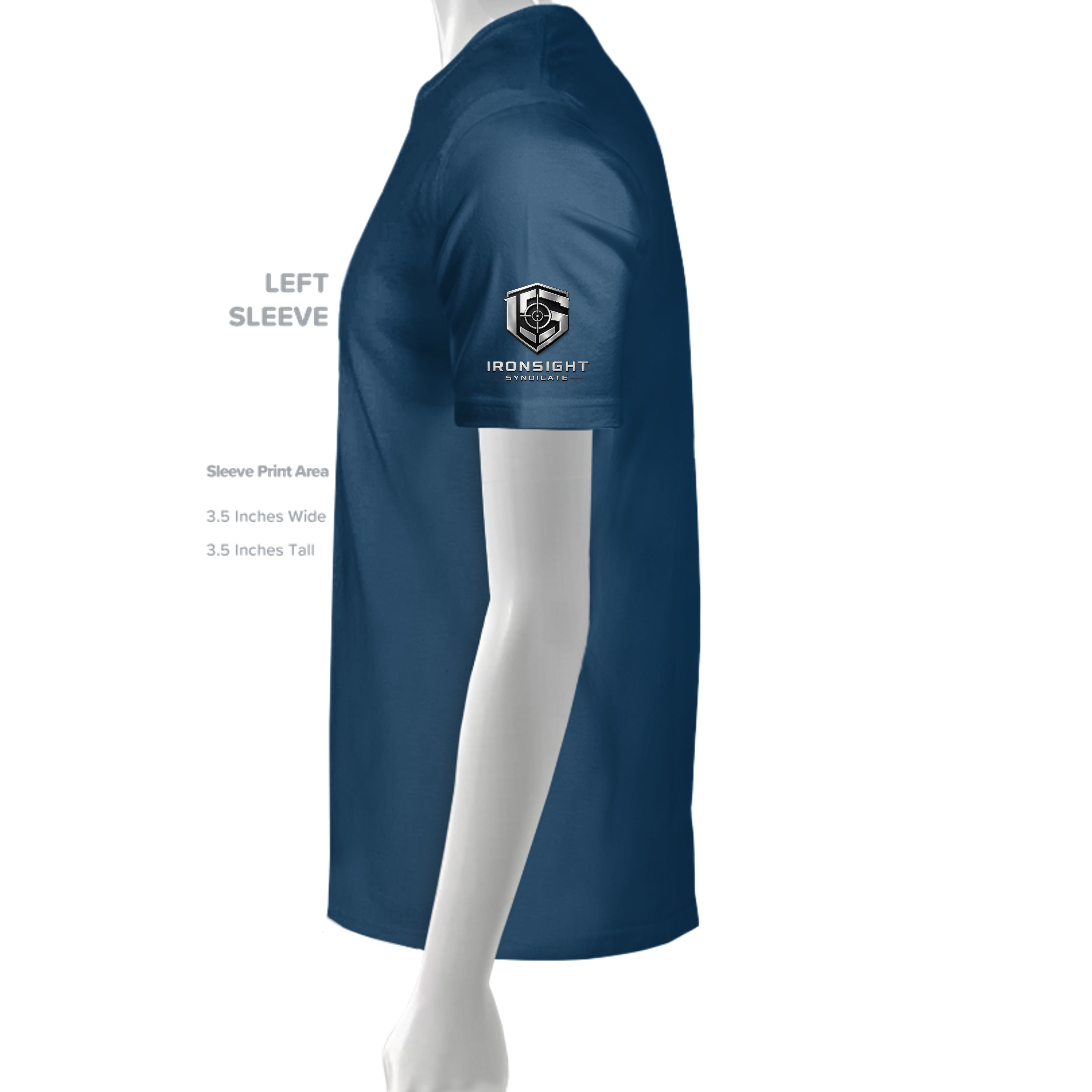 Stay Frothy Beer T-Shirt - Cool Blue - Detail 3 | Ironsight Syndicate