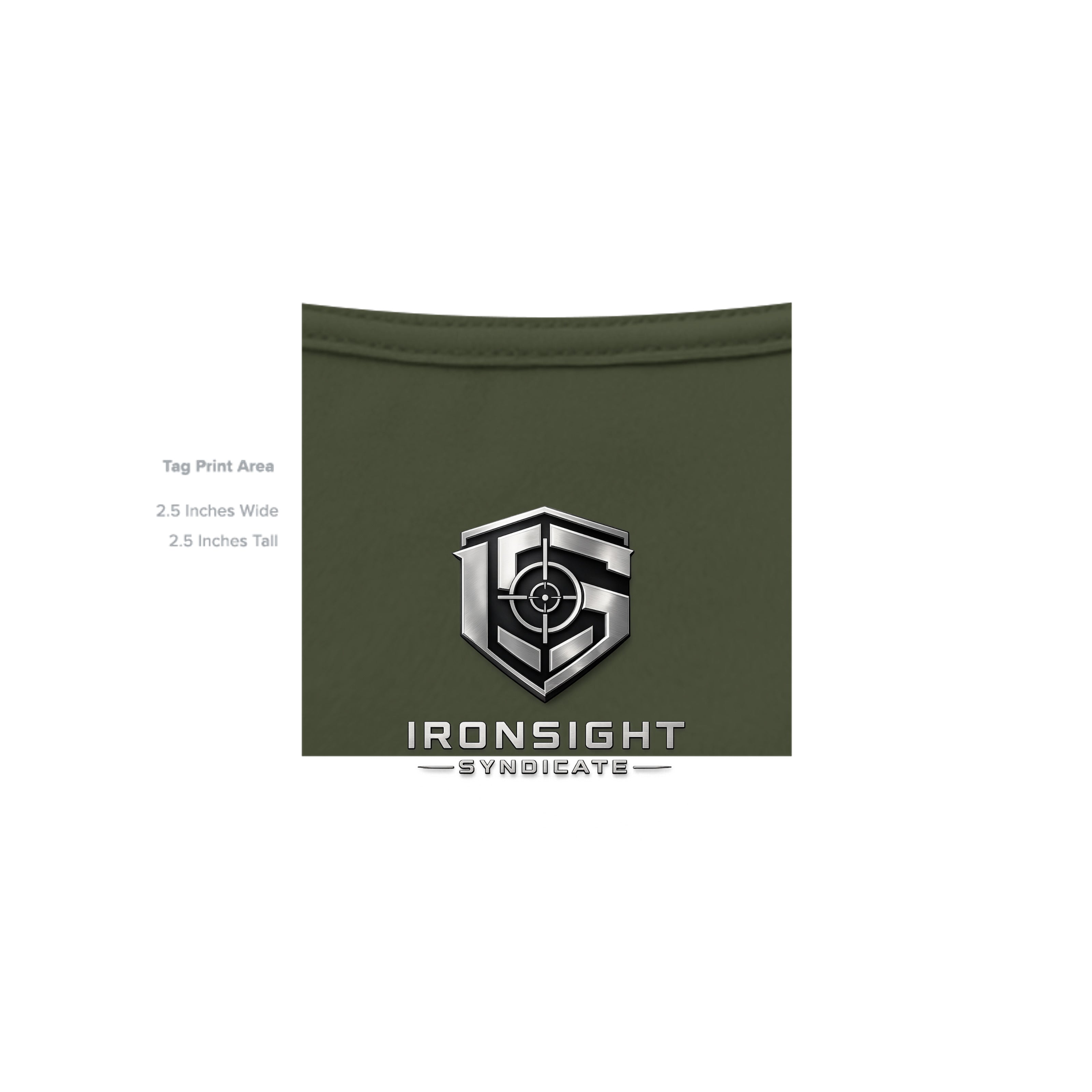 Stay Frothy Beer T-Shirt - Military Green - Detail 4 | Ironsight Syndicate