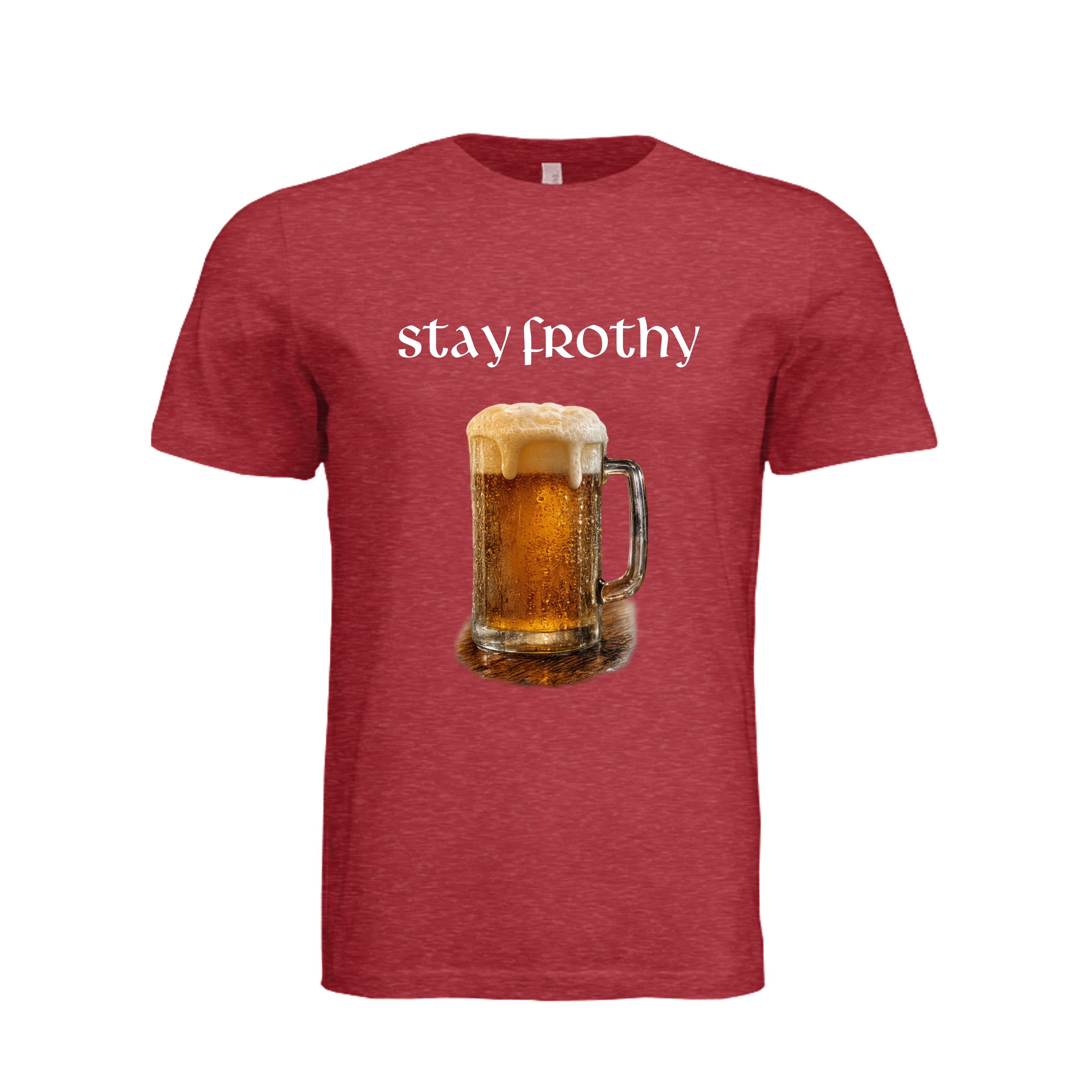 Stay Frothy Beer T-Shirt - Vintage Red | Ironsight Syndicate