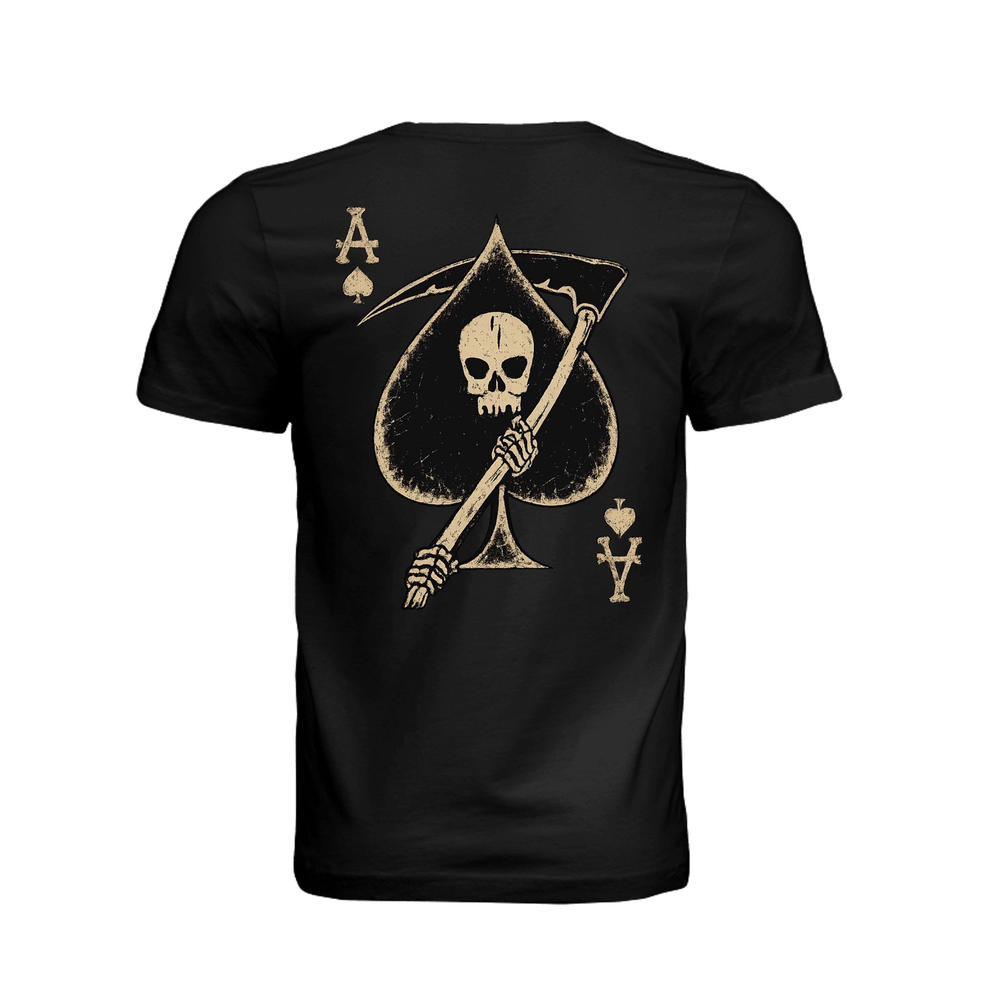 Death Card T-Shirt - VINTAGE BLACK - Detail 1 | Ironsight Syndicate
