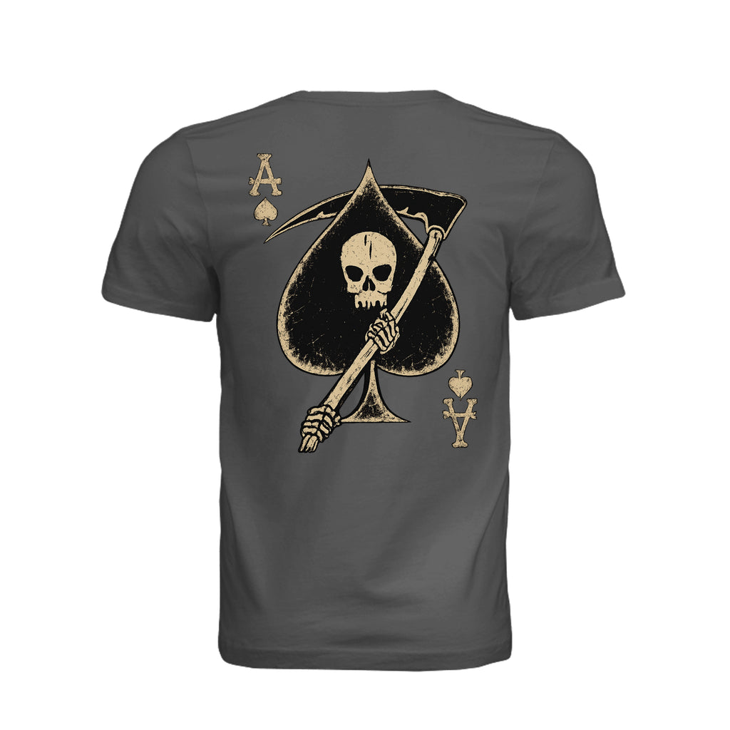 Death Card T-Shirt - VINTAGE BLACK - Detail 5 | Ironsight Syndicate