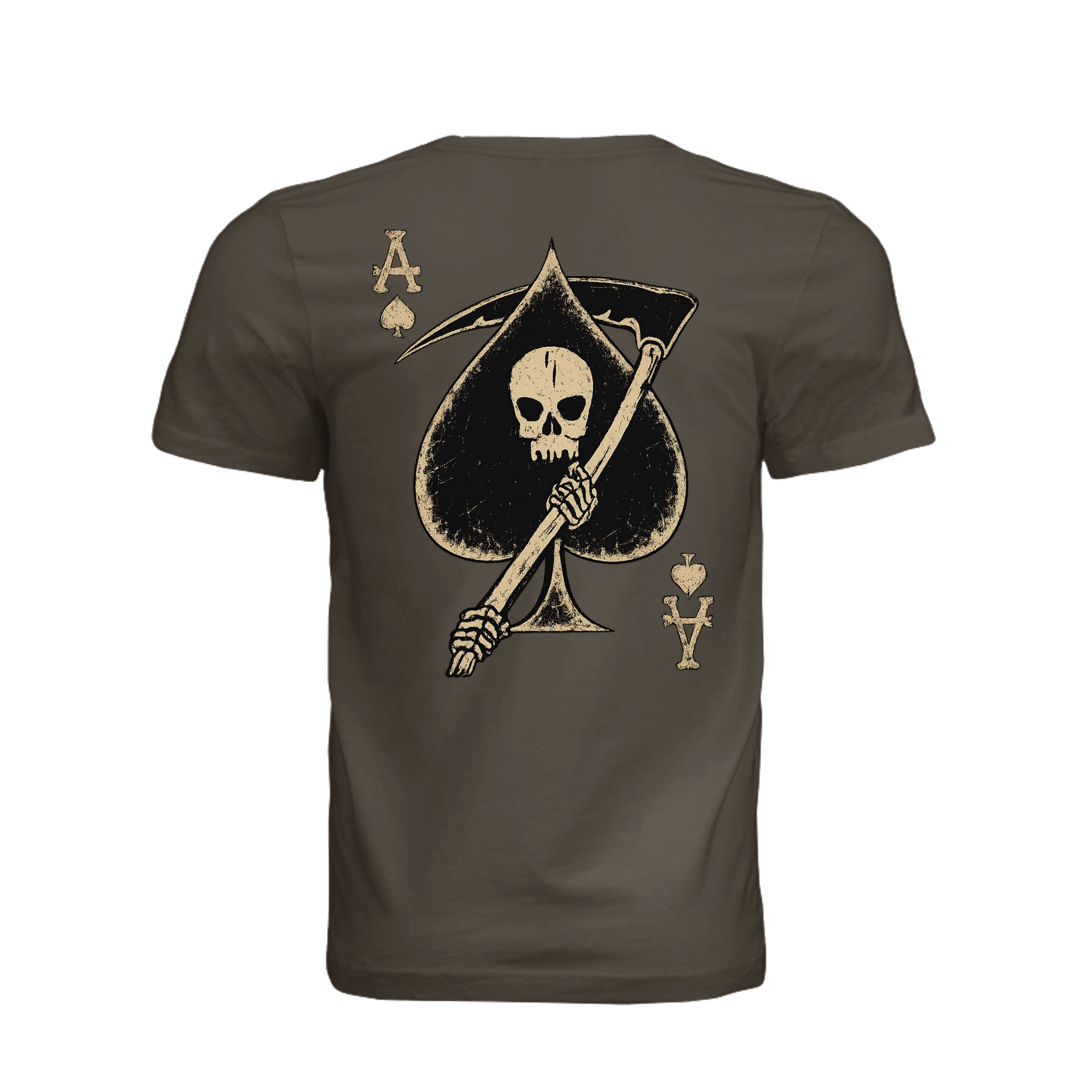 Death Card T-Shirt - ASPHALT - Detail 1 | Ironsight Syndicate