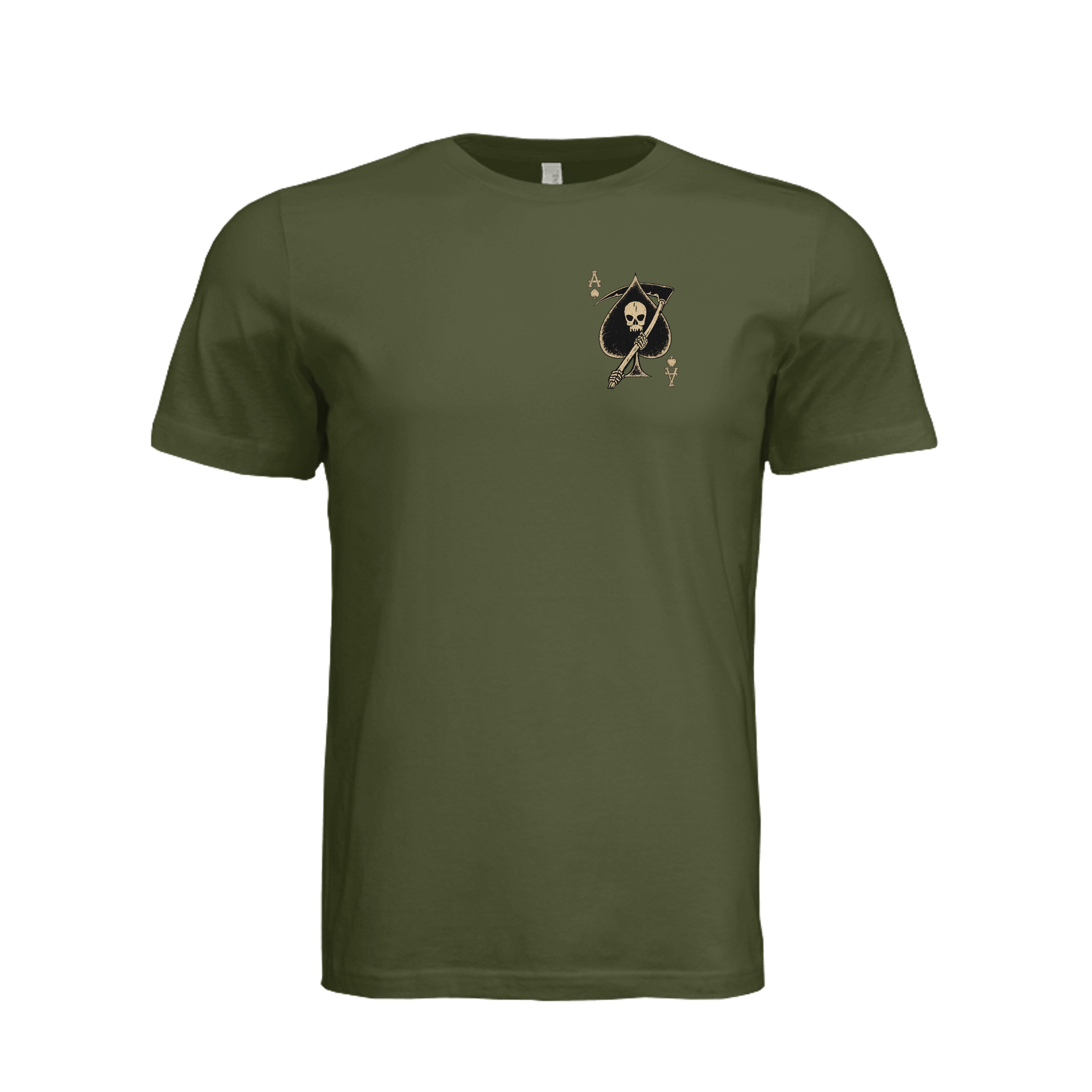 Death Card T-Shirt - OLIVE | Ironsight Syndicate