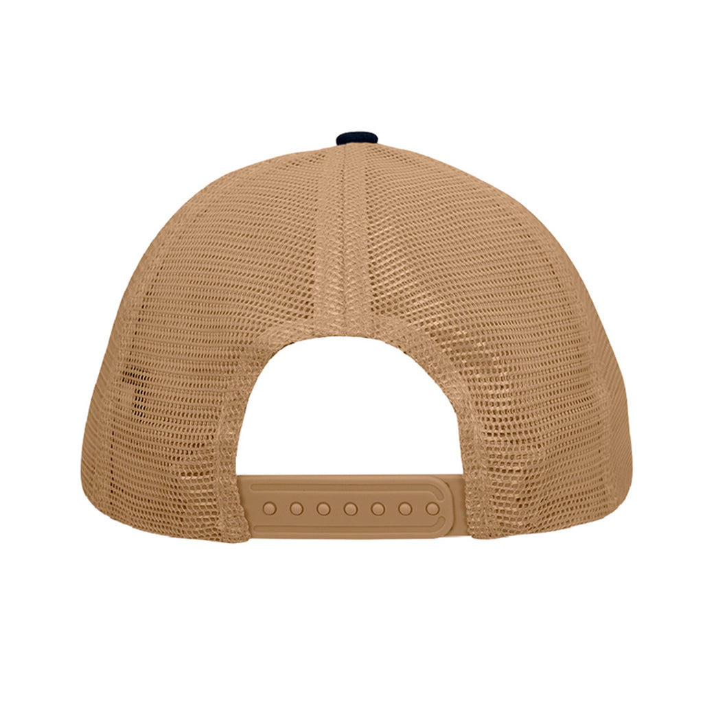 Death Card Hat - River Blue Navy / Khaki (Back) | Ironsight Syndicate