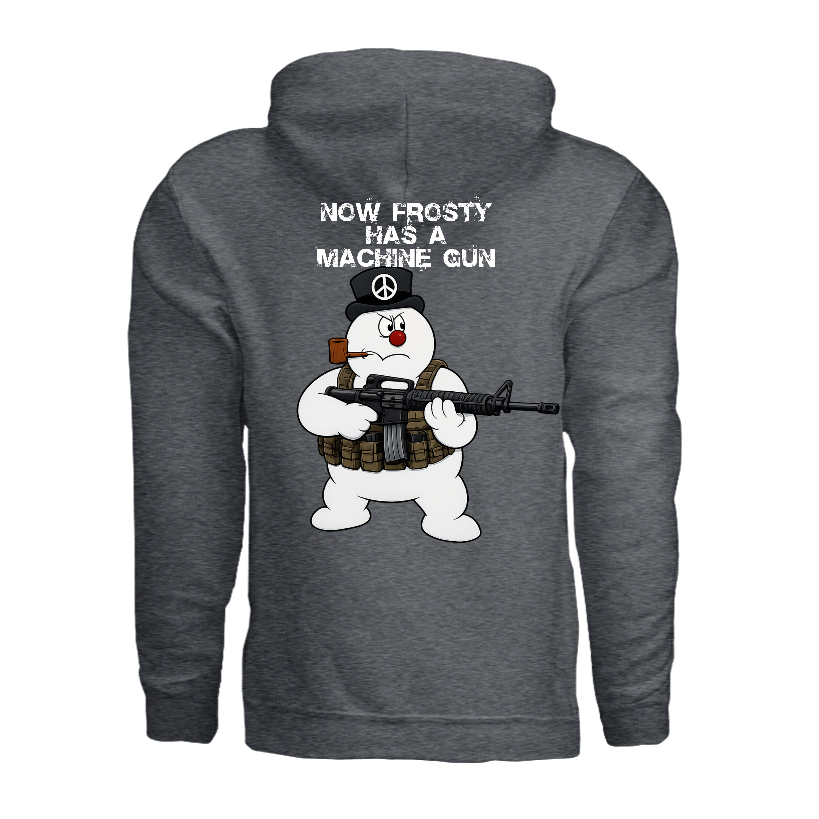Stay Frosty Hoodie - DARK HEATHER - Detail 1 | Ironsight Syndicate