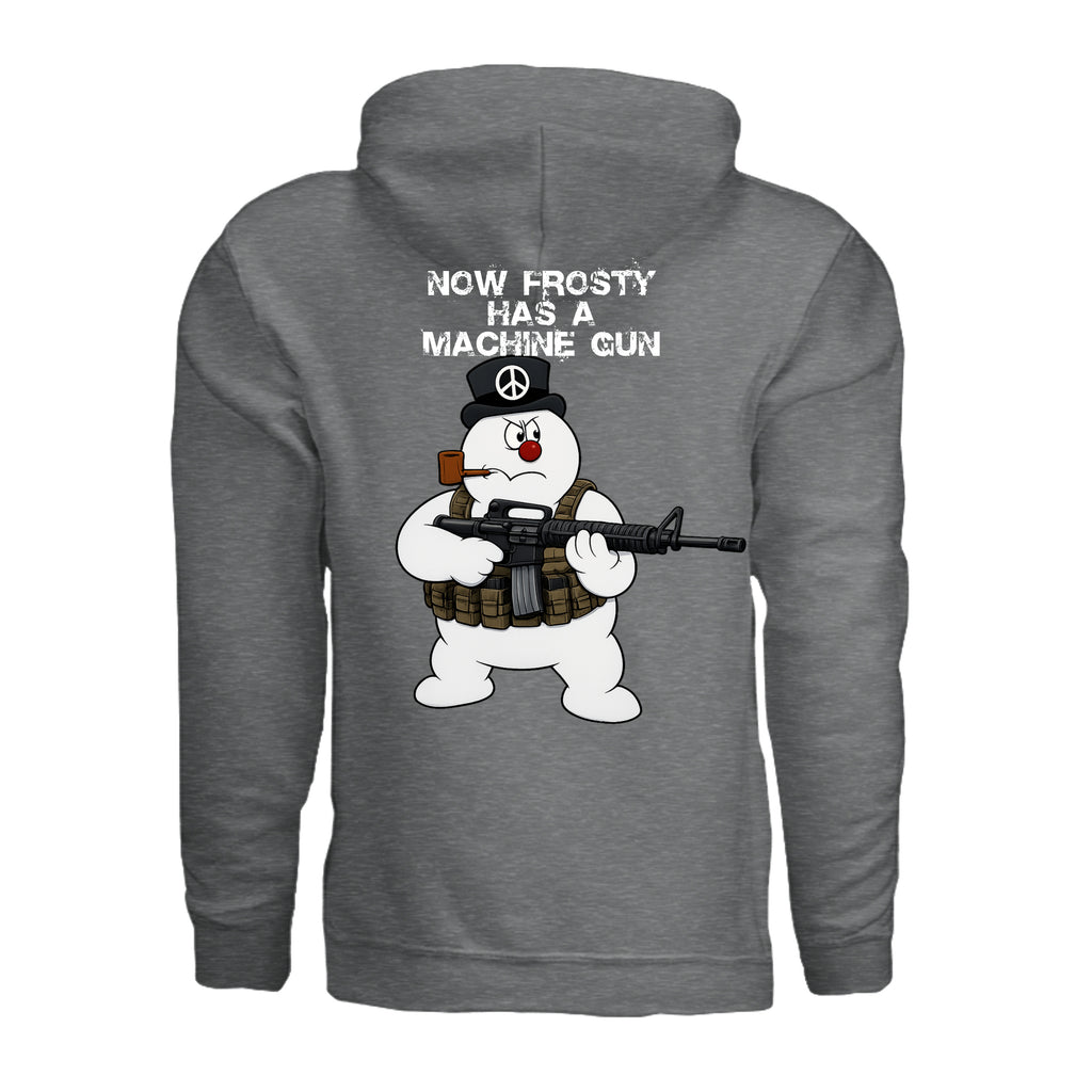 Stay Frosty Hoodie - Fan Charcoal Heather - Detail 1 | Ironsight Syndicate