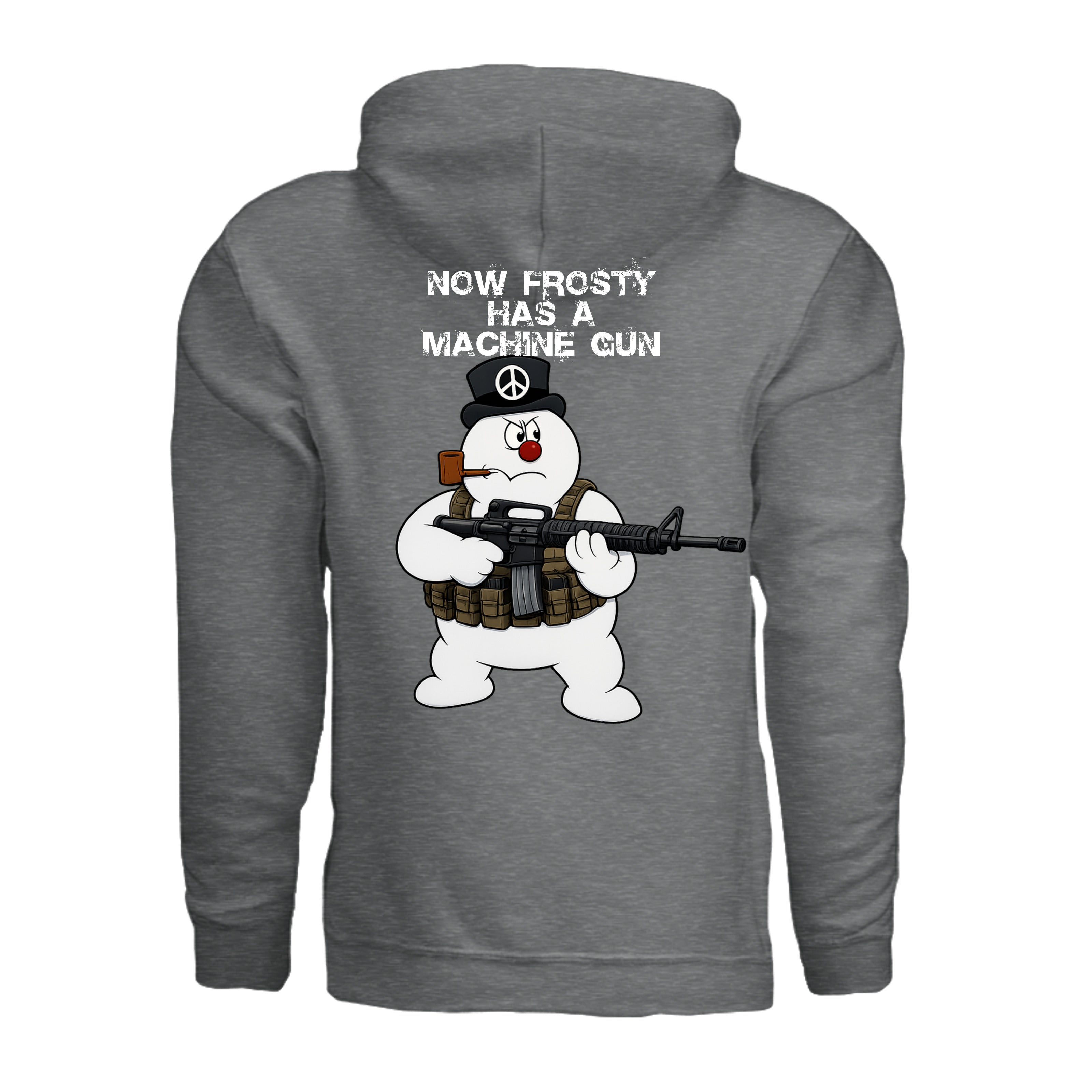 Stay Frosty Hoodie - Fan Charcoal Heather - Detail 1 | Ironsight Syndicate
