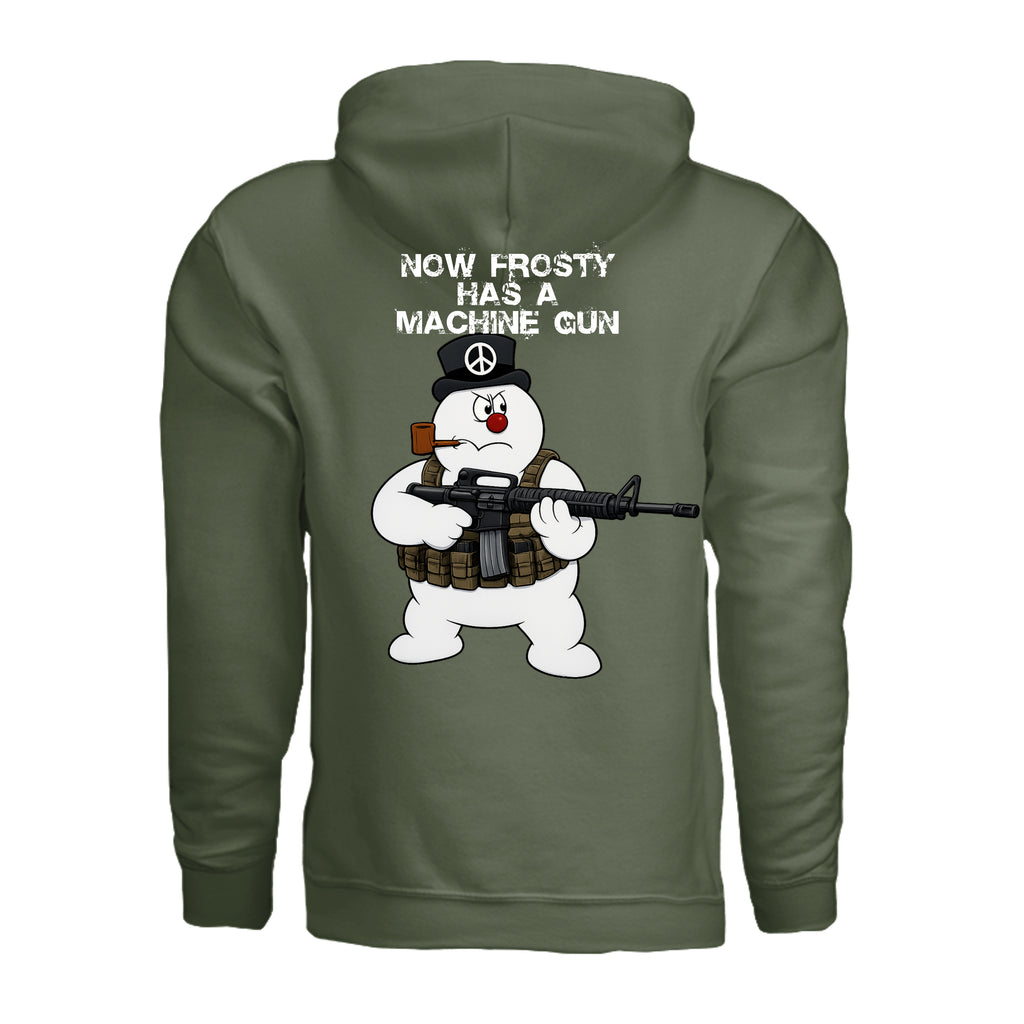 Stay Frosty Hoodie - MILITARY GREEN - Detail 1 | Ironsight Syndicate
