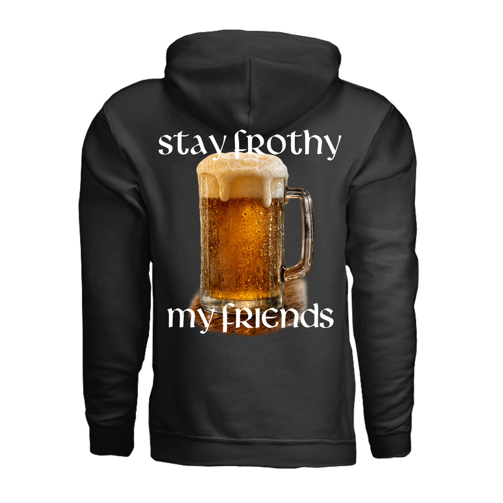 Stay Frothy Hoodie - BLACK - Detail 1 | Ironsight Syndicate