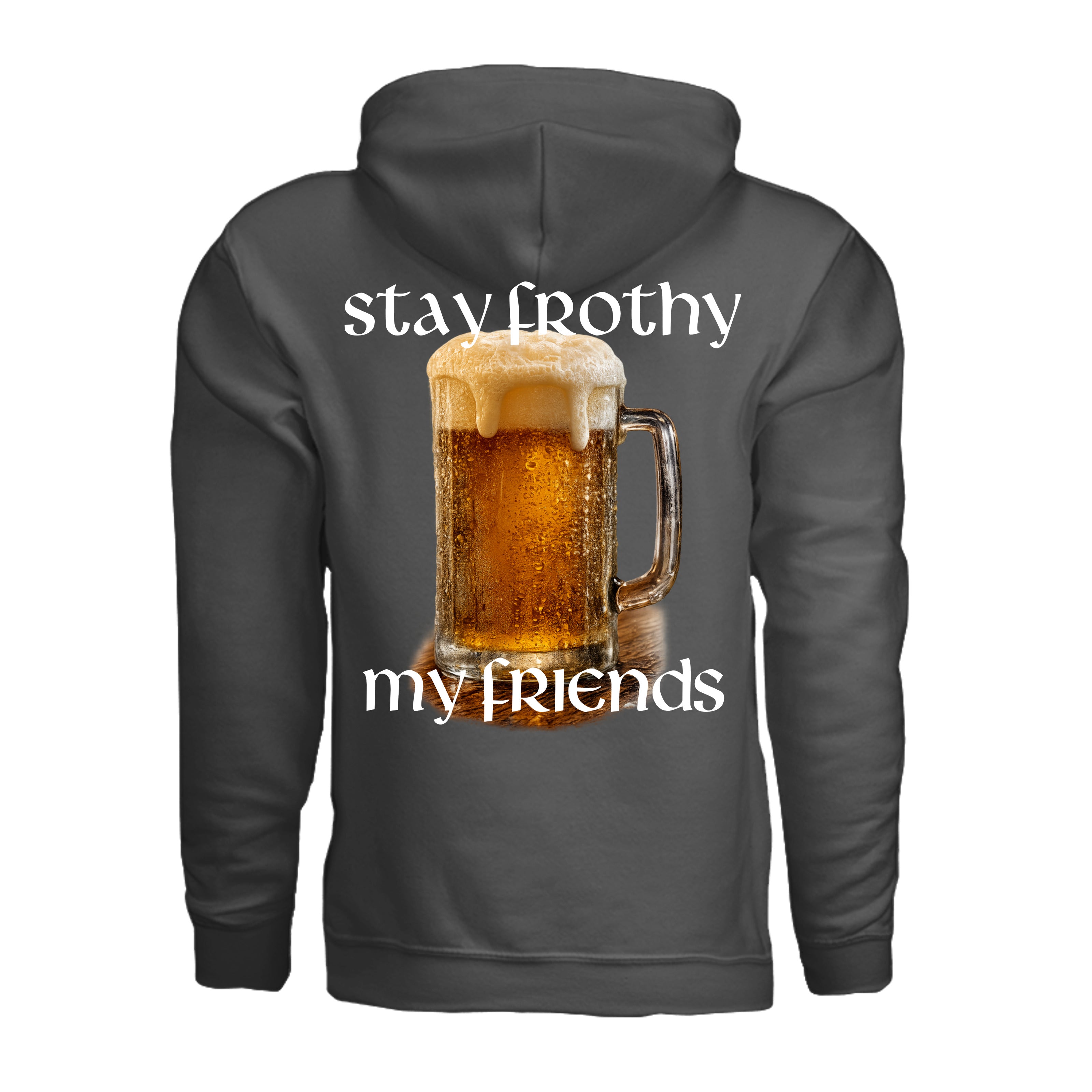 Stay Frothy Hoodie - CHARCOAL - Detail 1 | Ironsight Syndicate
