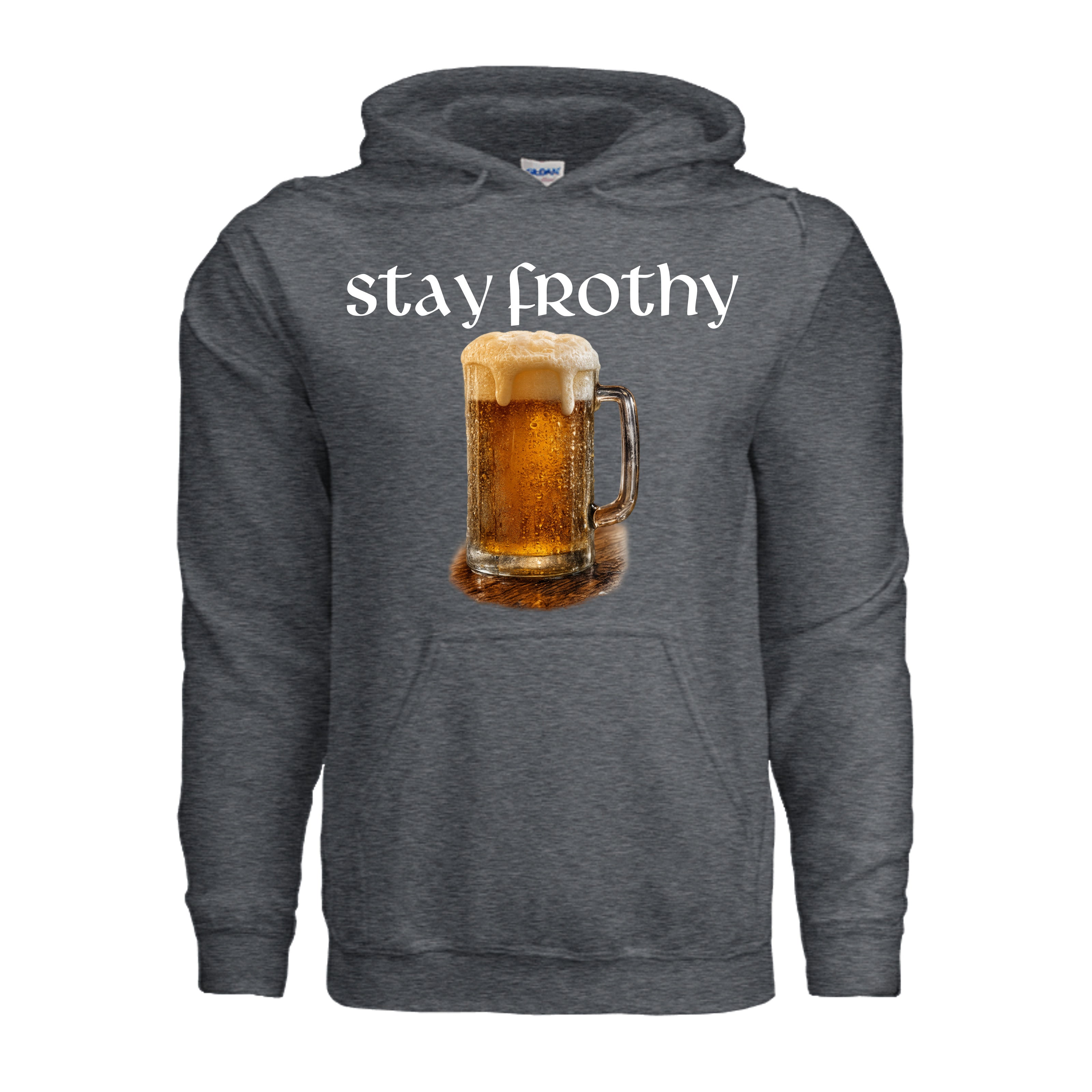 Stay Frothy Hoodie - DARK HEATHER | Ironsight Syndicate