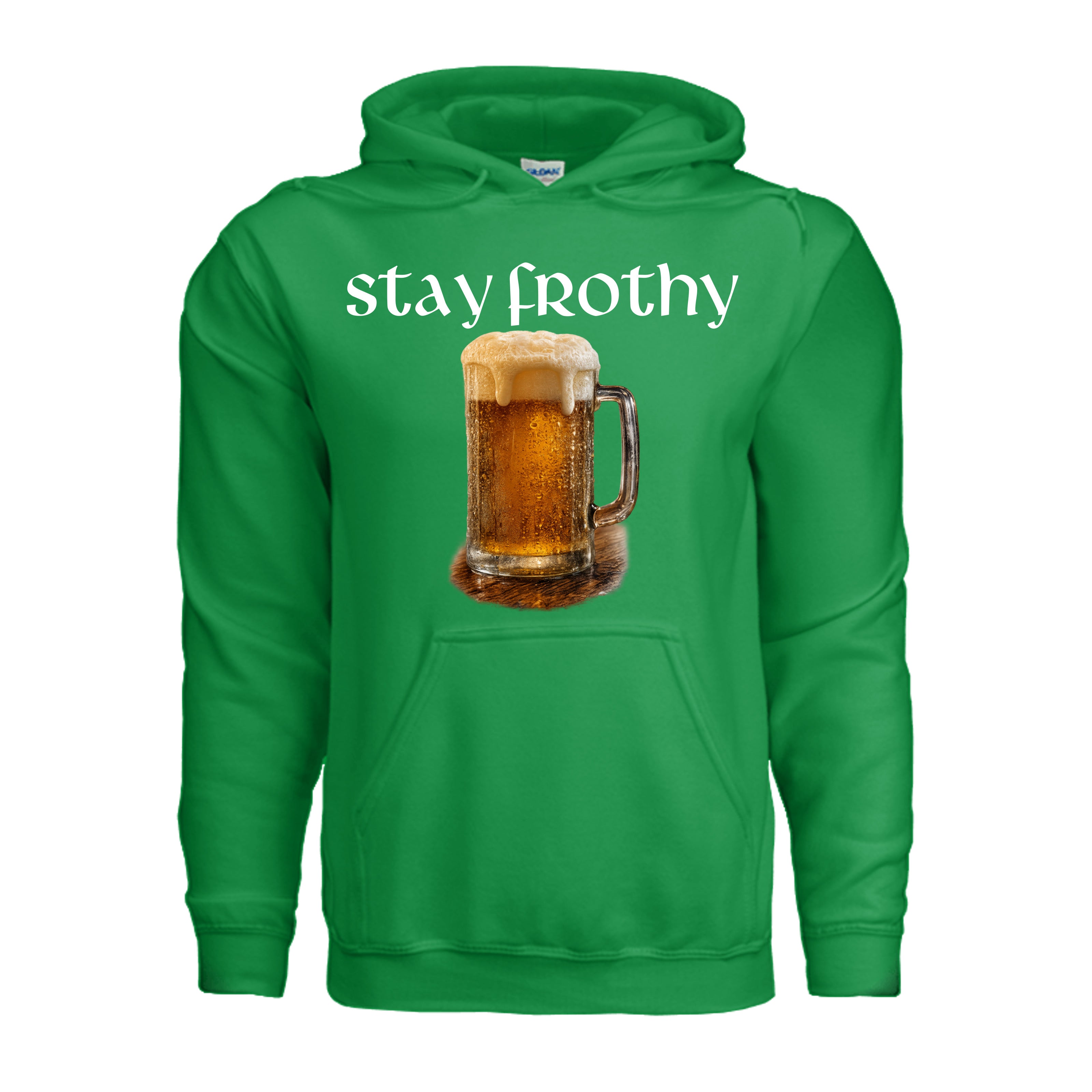Stay Frothy Hoodie - IRISH GREEN | Ironsight Syndicate