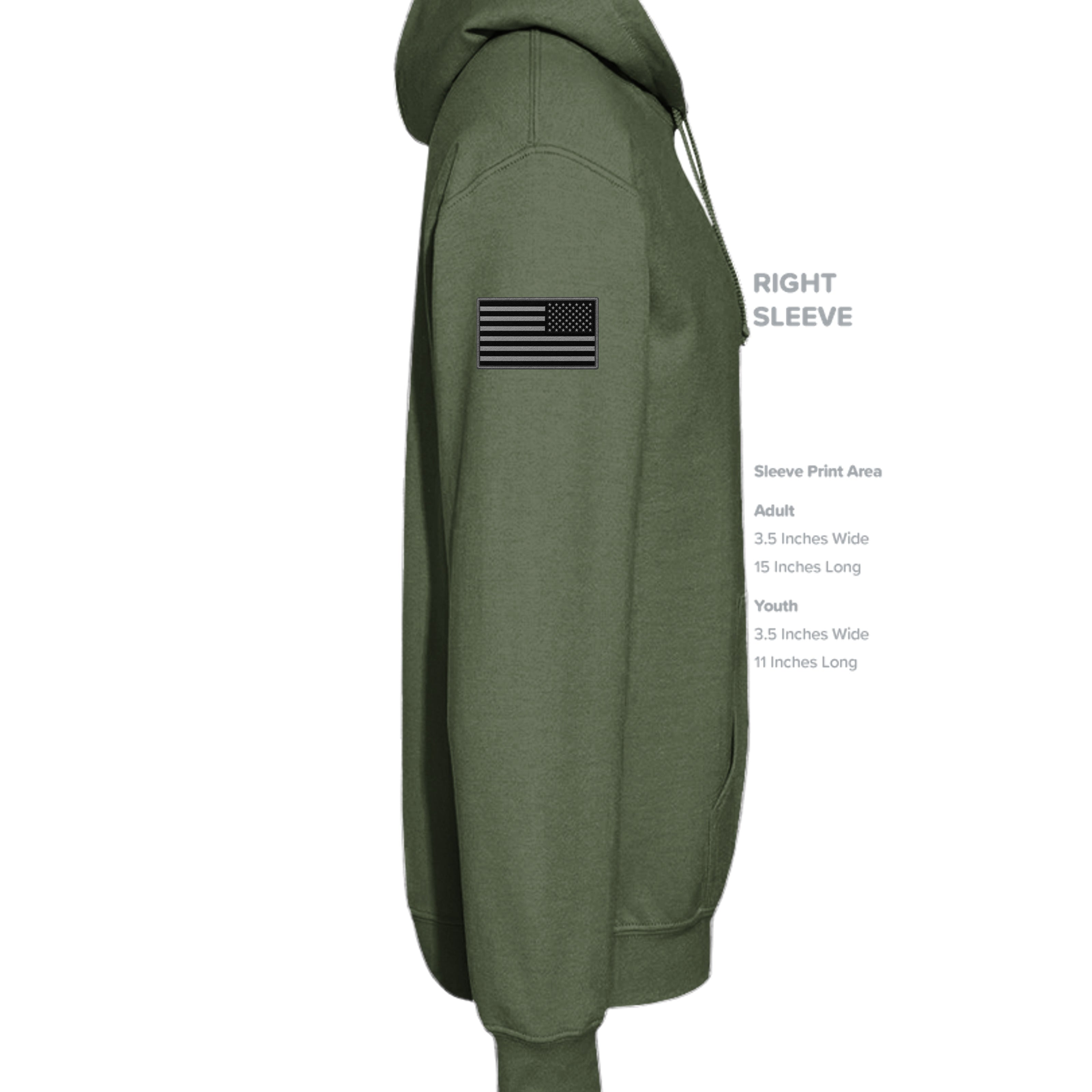 Stay Frothy Hoodie - MILITARY GREEN - Detail 2 | Ironsight Syndicate