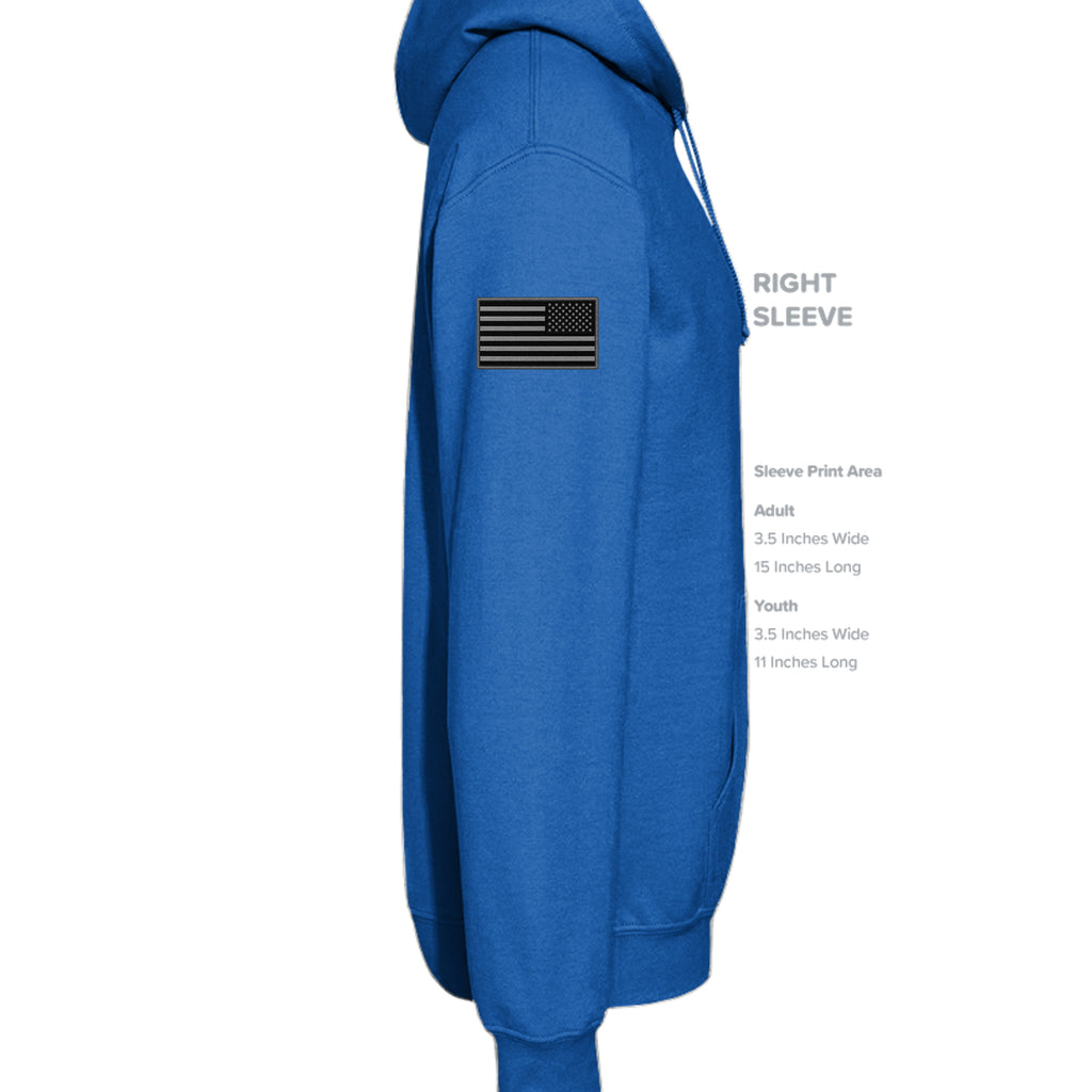 Stay Frothy Hoodie - Neon Blue - Detail 2 | Ironsight Syndicate