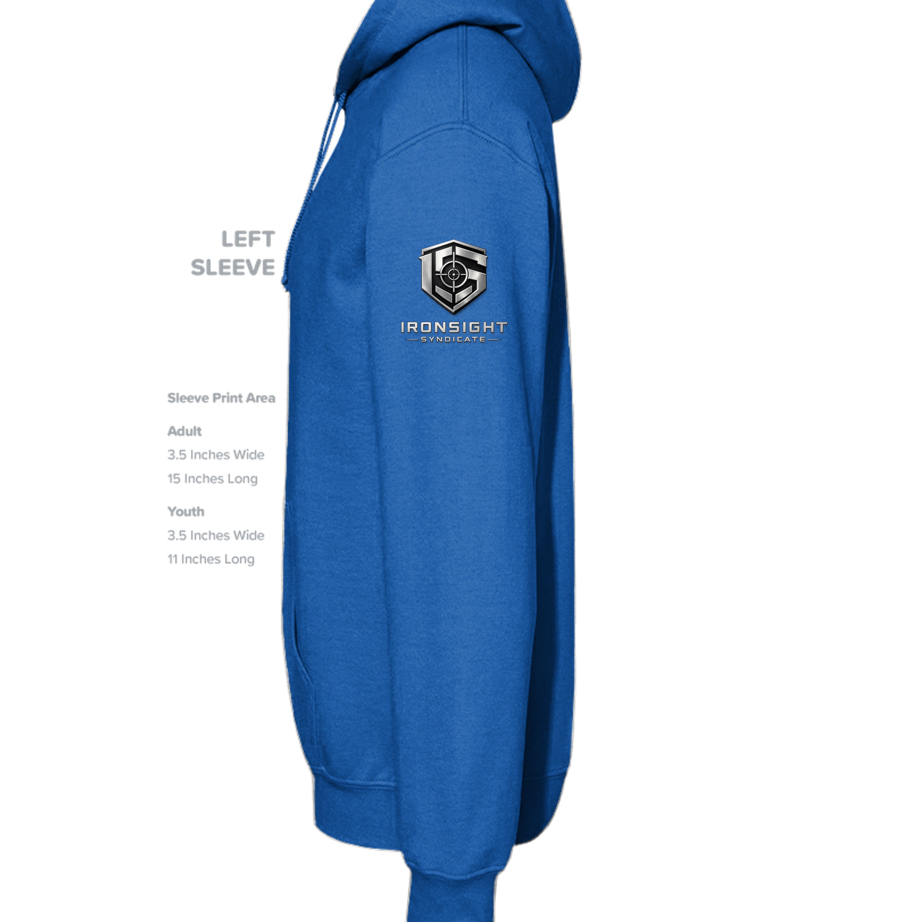 Stay Frothy Hoodie - Neon Blue - Detail 3 | Ironsight Syndicate
