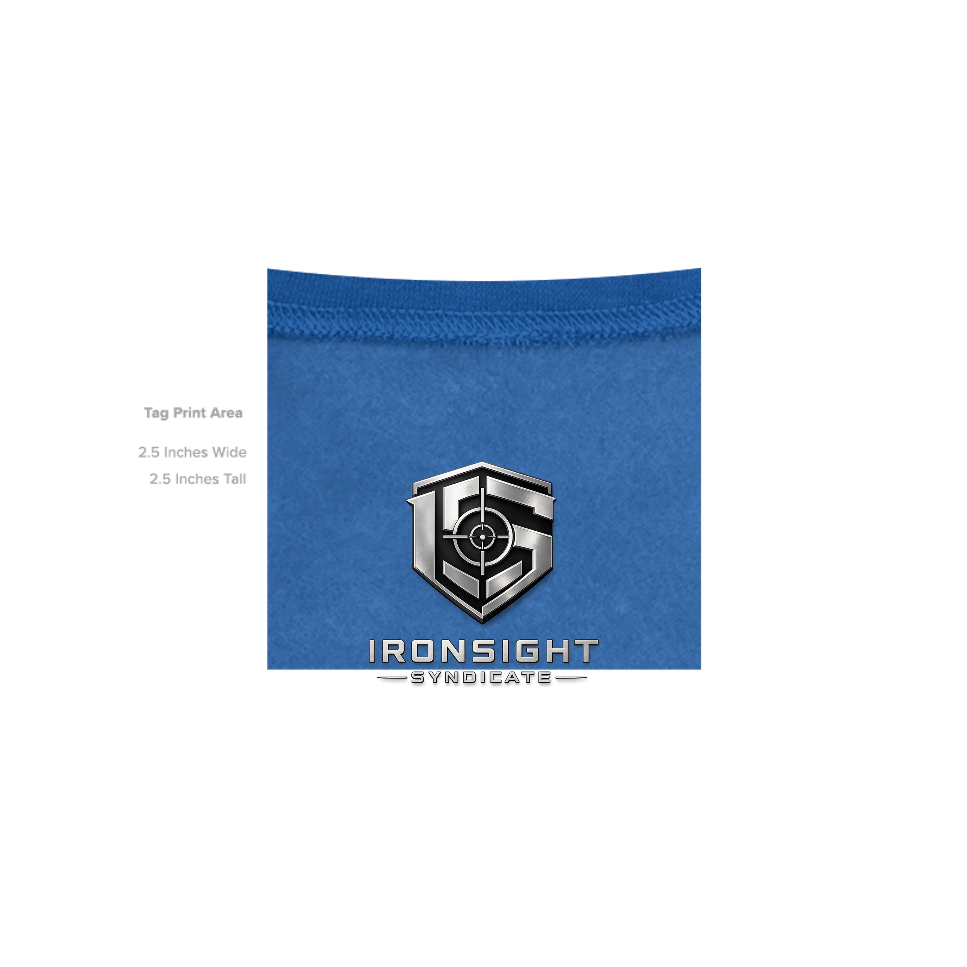 Stay Frothy Hoodie - Neon Blue - Detail 4 | Ironsight Syndicate