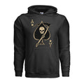 Death Card Ace of Spades Hoodie - BLACK (Front) | Ironsight Syndicate
