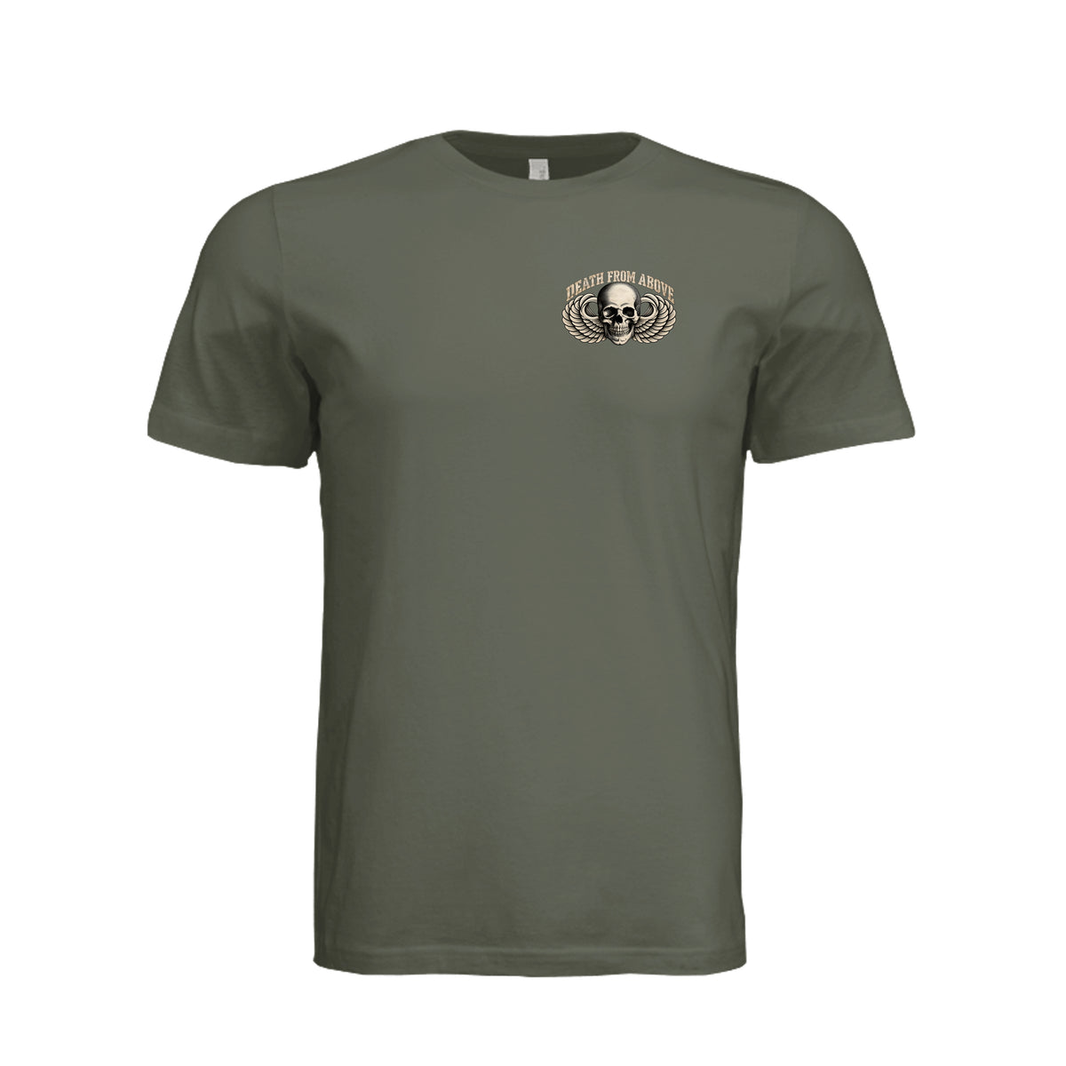 Airborne Death From Above T-Shirt - Dark Olive | Ironsight Syndicate