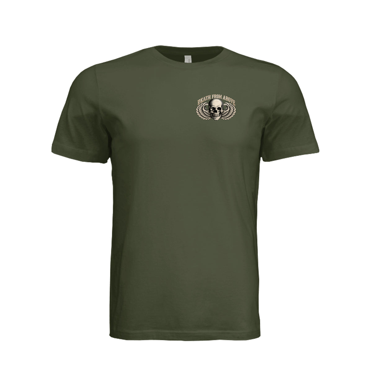 Airborne Death From Above T-Shirt - Military Green | Ironsight Syndicate
