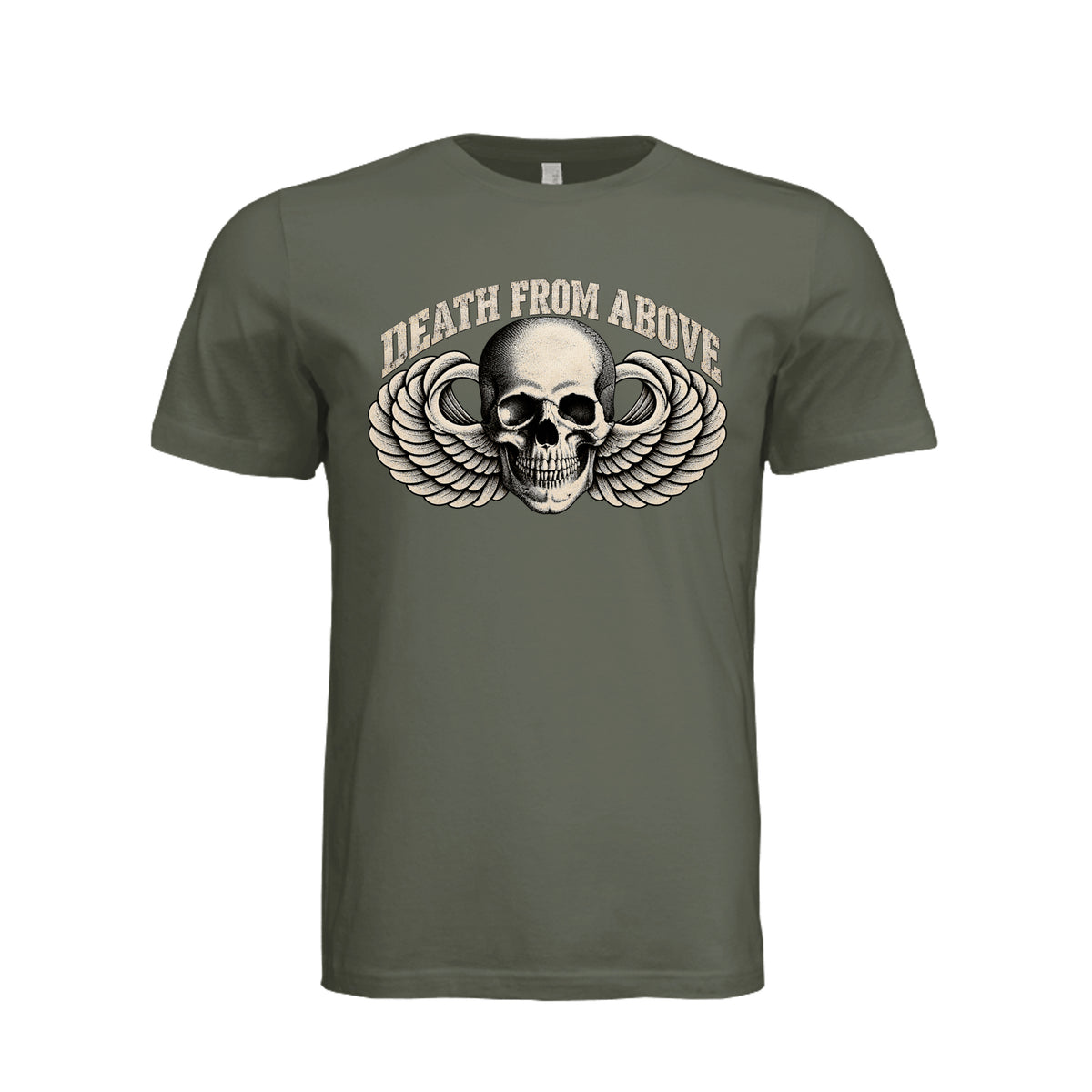 Airborne All the Way T-Shirt - Dark Olive | Ironsight Syndicate
