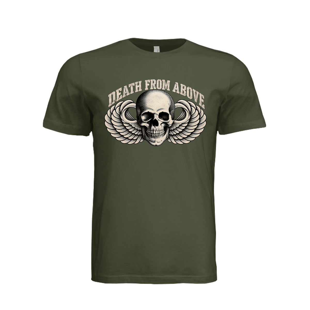 Airborne All the Way T-Shirt - Military Green | Ironsight Syndicate