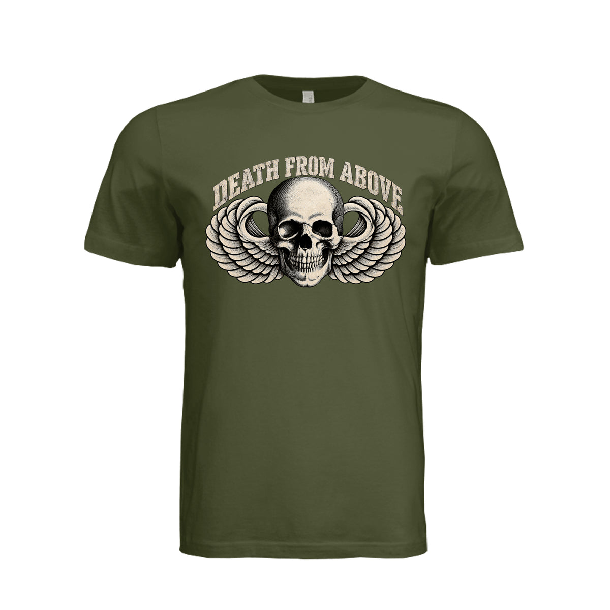 Airborne All the Way T-Shirt - Olive | Ironsight Syndicate