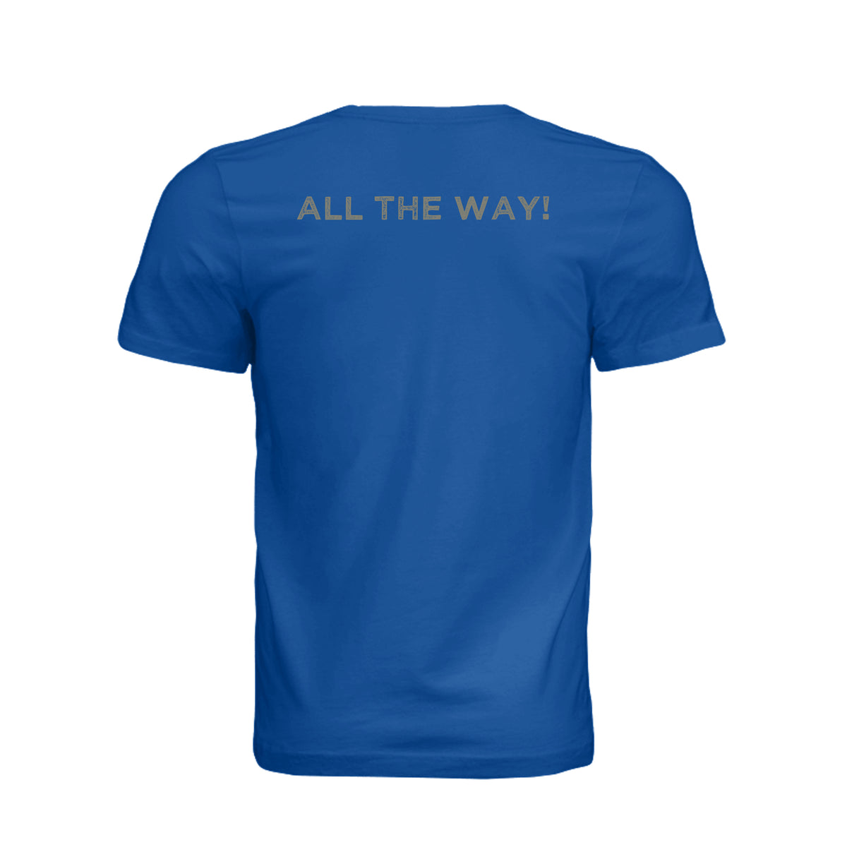 Airborne All the Way T-Shirt - True Royal (Back) | Ironsight Syndicate