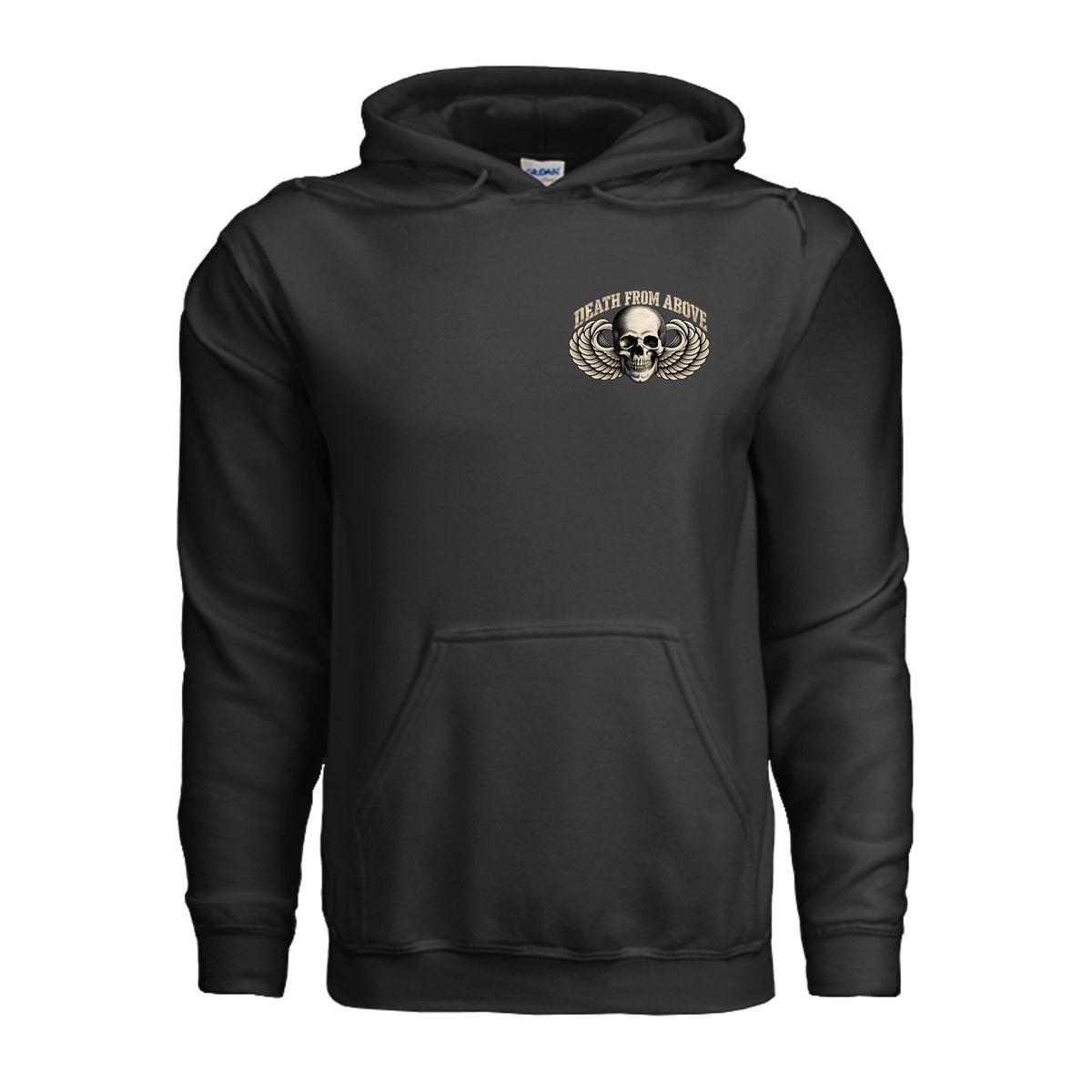 Airborne Death From Above Hoodie - Black | Ironsight Syndicate