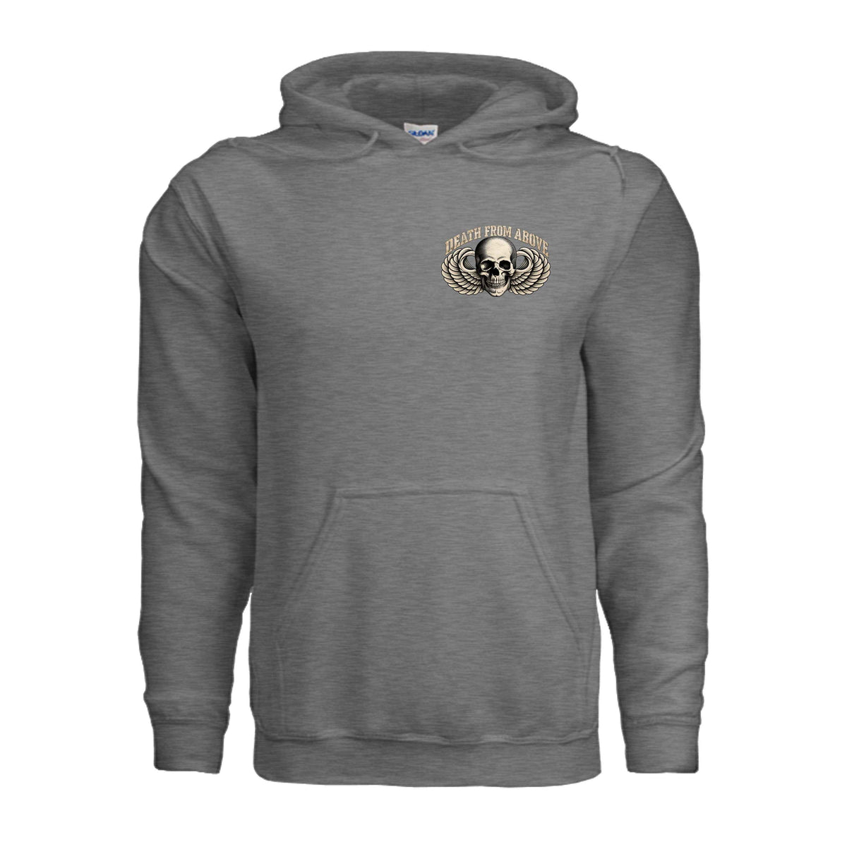 Airborne Death From Above Hoodie – Paratrooper Winged Skull Hoodie
