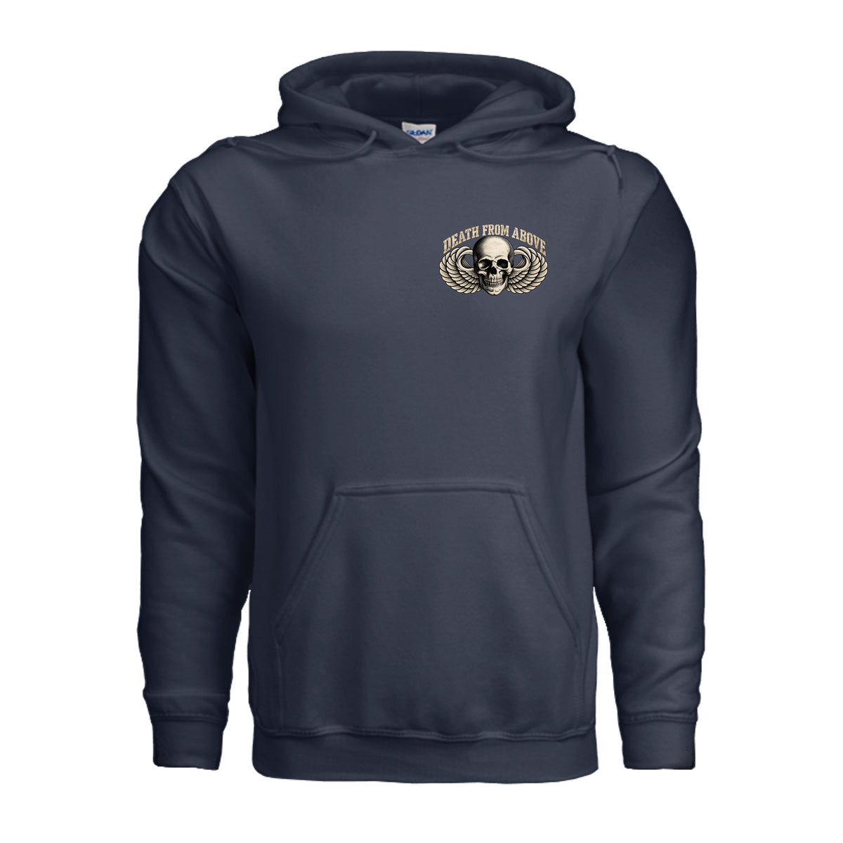 Airborne Death From Above Hoodie - Navy | Ironsight Syndicate